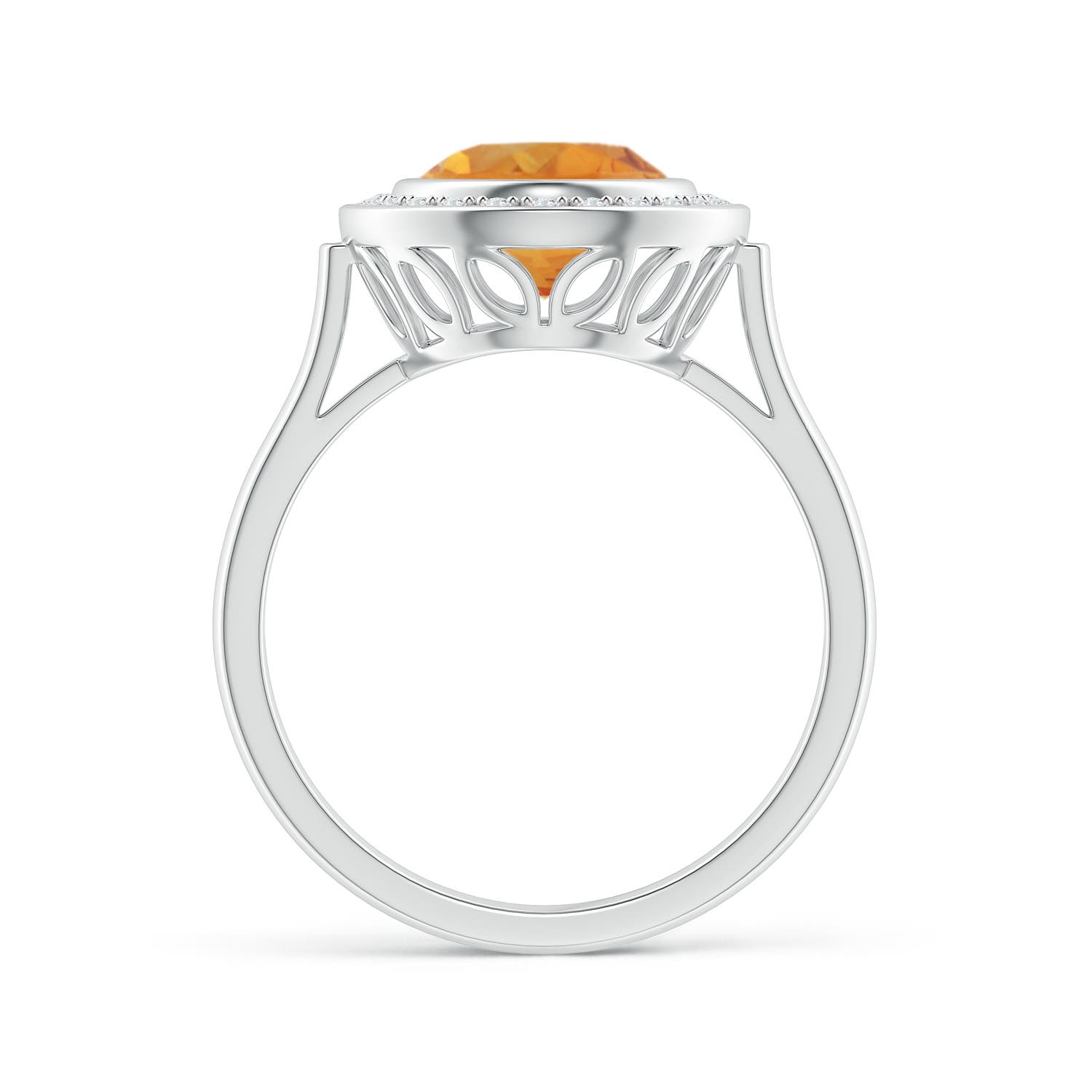 AA - Citrine / 2.66 CT / 14 KT White Gold