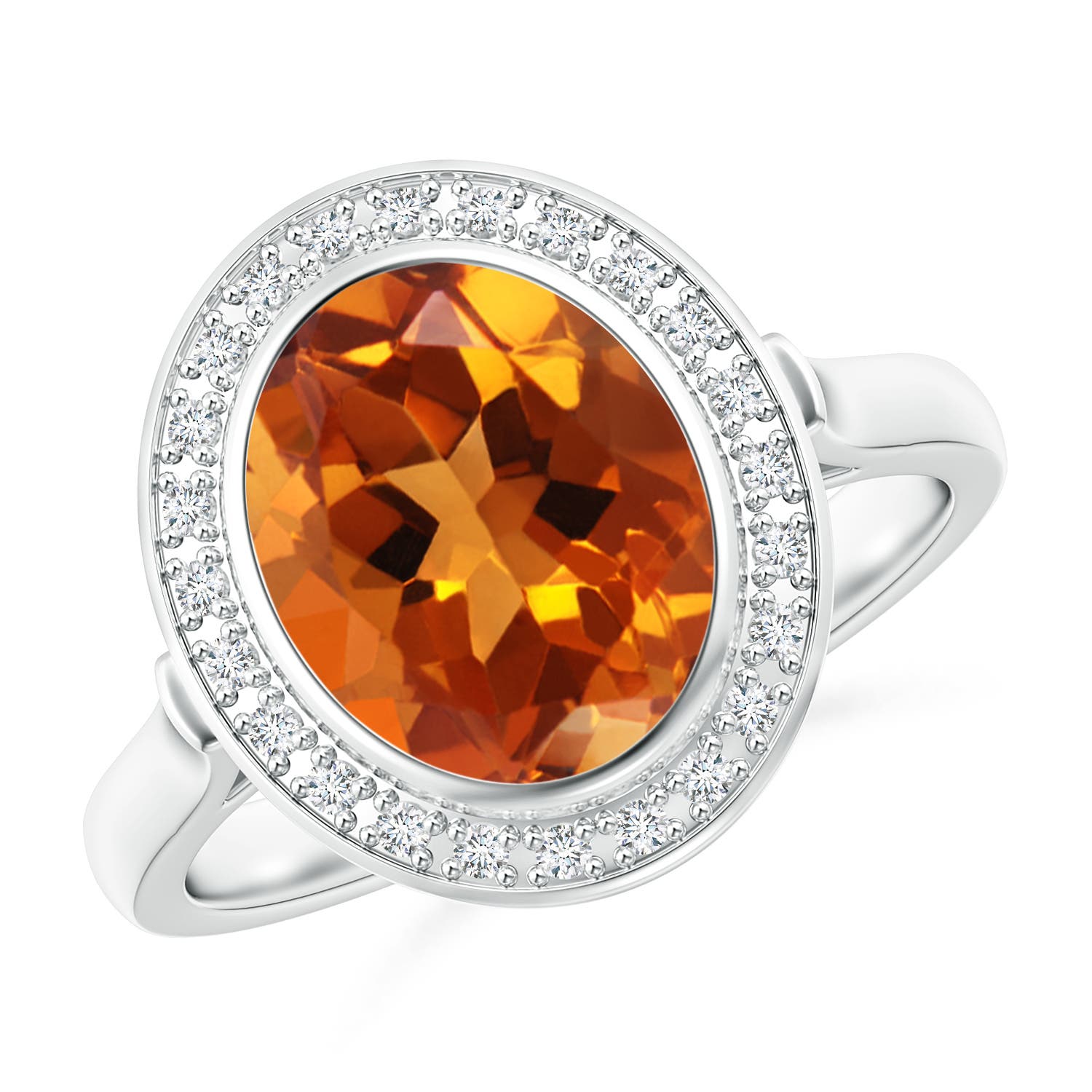 AAAA - Citrine / 2.66 CT / 14 KT White Gold