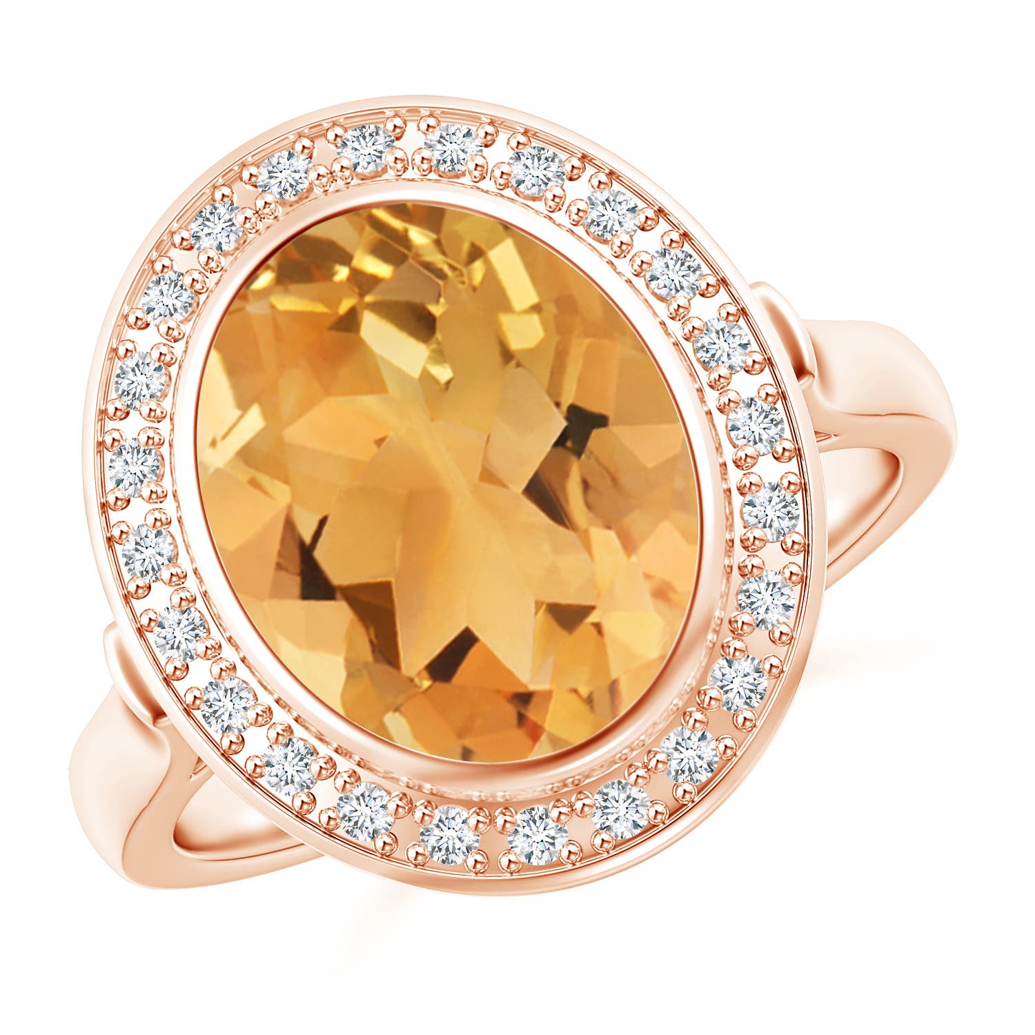 A - Citrine / 3.59 CT / 14 KT Rose Gold