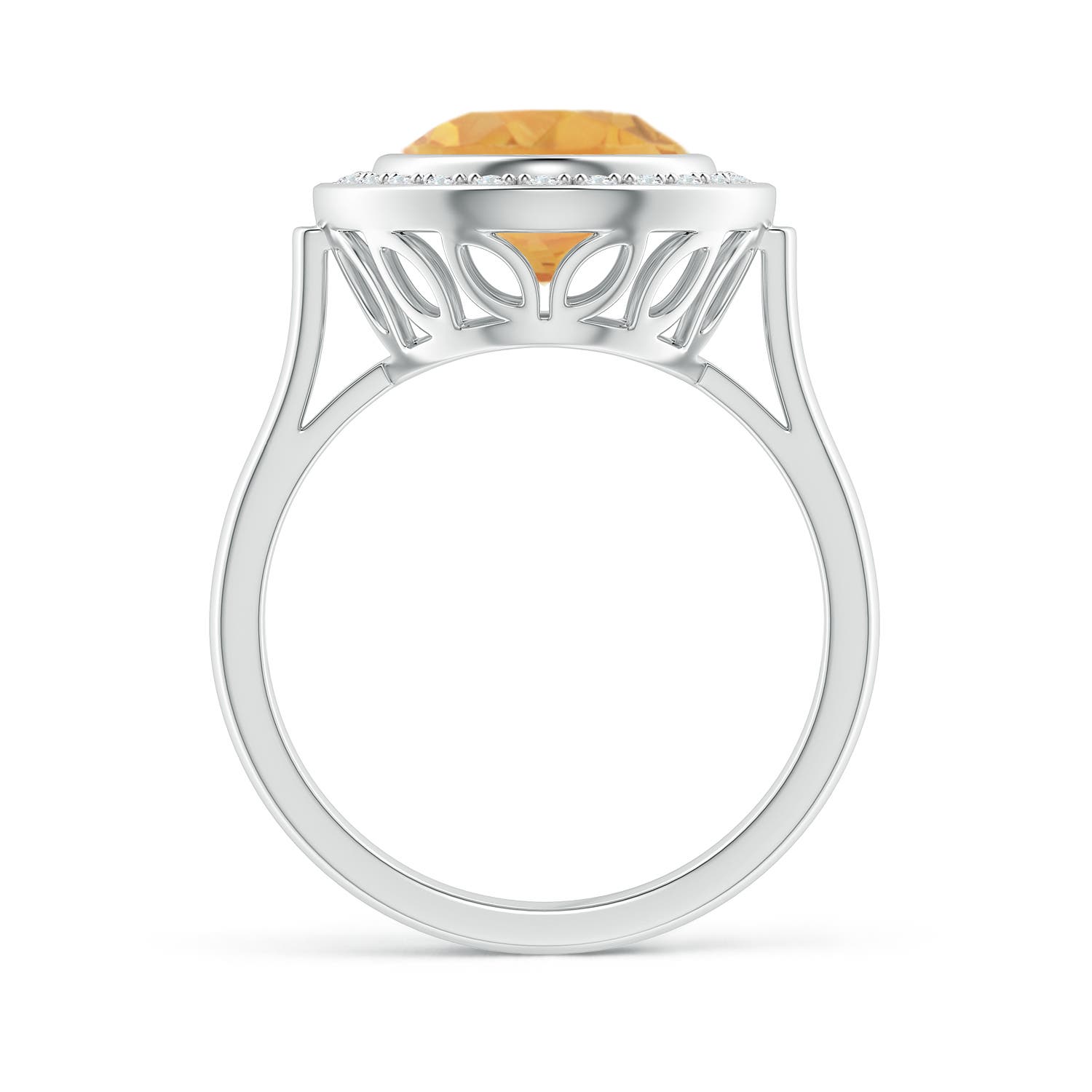 A - Citrine / 3.59 CT / 14 KT White Gold