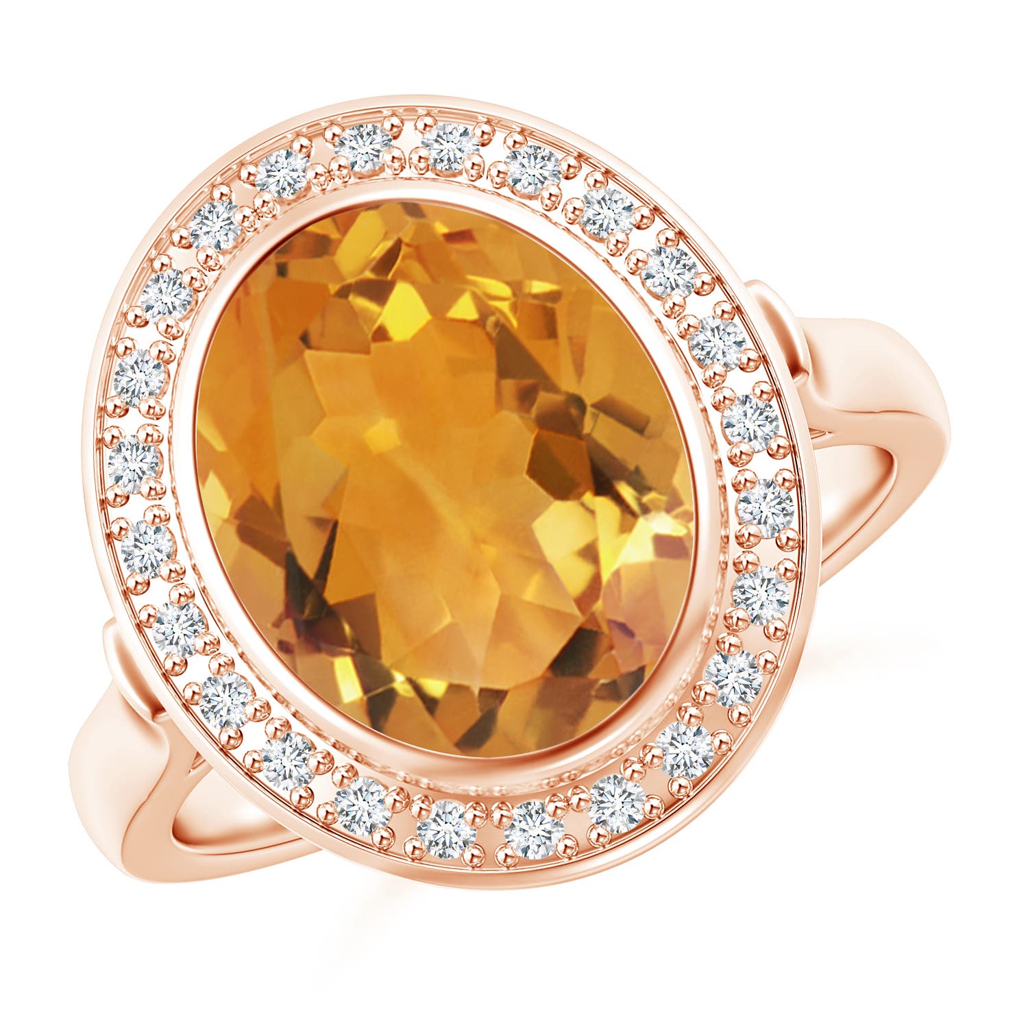 AA - Citrine / 3.59 CT / 14 KT Rose Gold