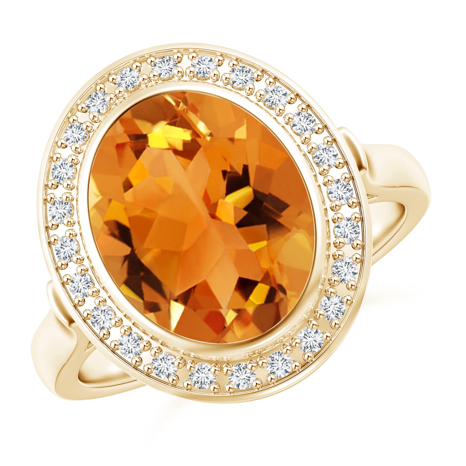 AAA - Citrine / 3.59 CT / 14 KT Yellow Gold