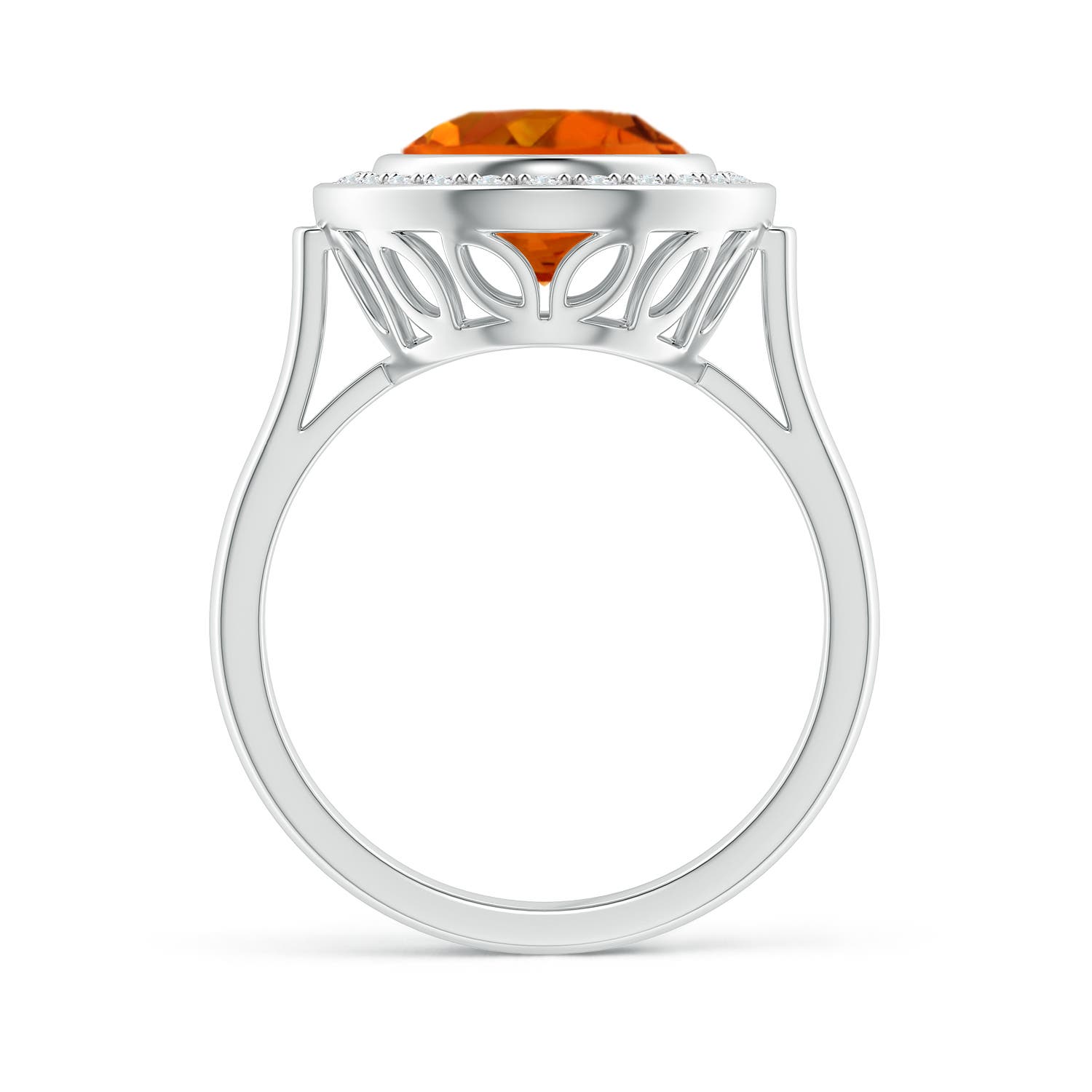 AAAA - Citrine / 3.59 CT / 14 KT White Gold