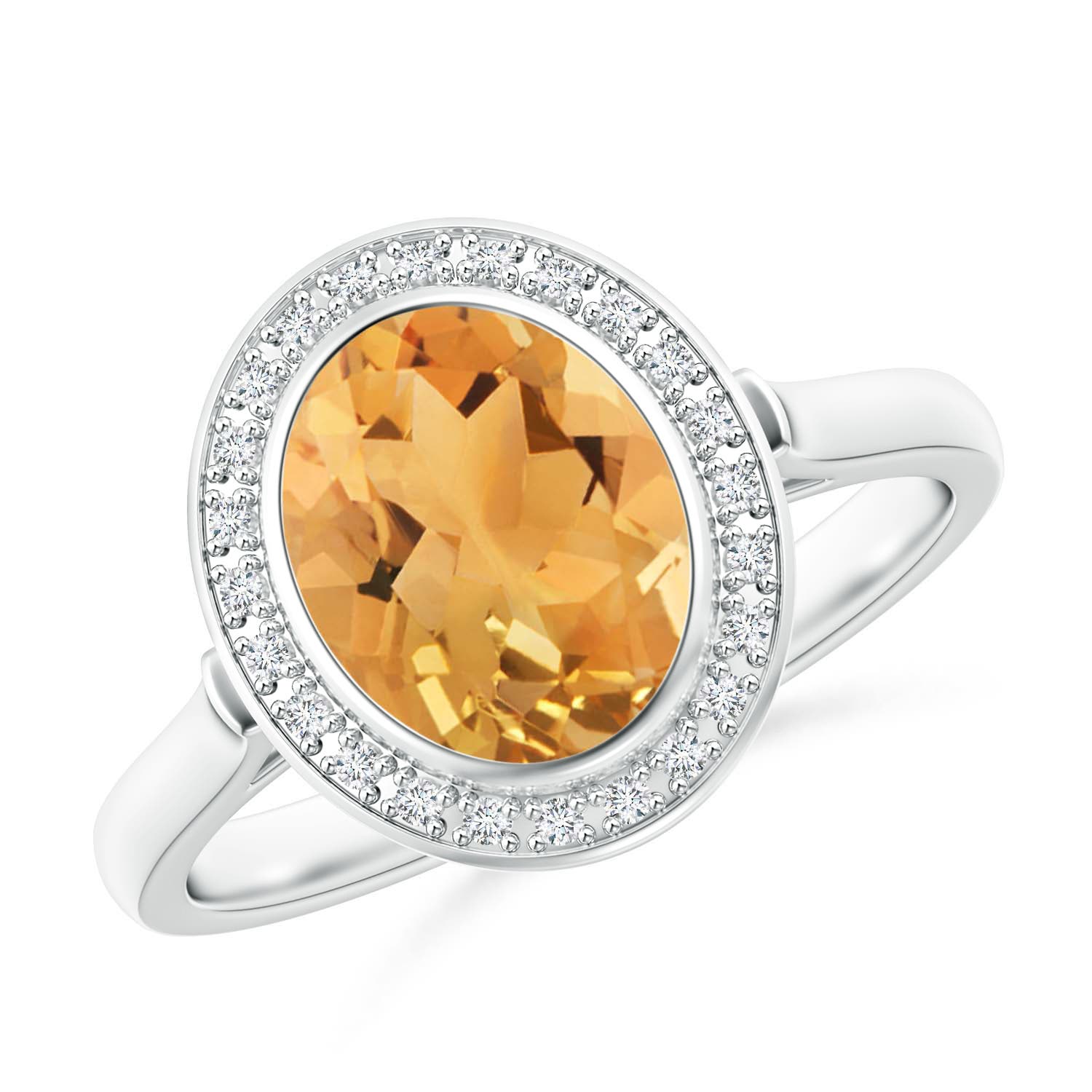 A - Citrine / 1.75 CT / 14 KT White Gold