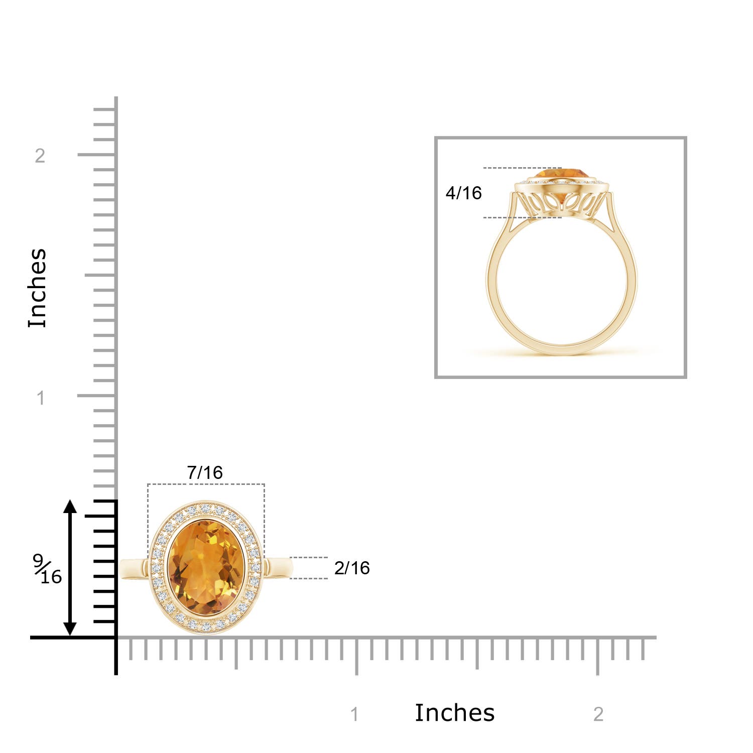 AA - Citrine / 1.75 CT / 14 KT Yellow Gold