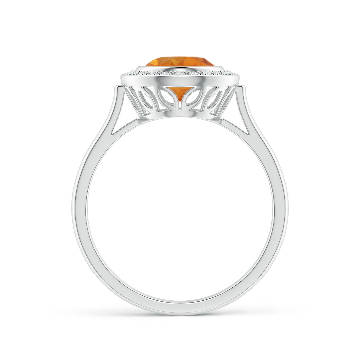 AAA - Citrine / 1.75 CT / 14 KT White Gold