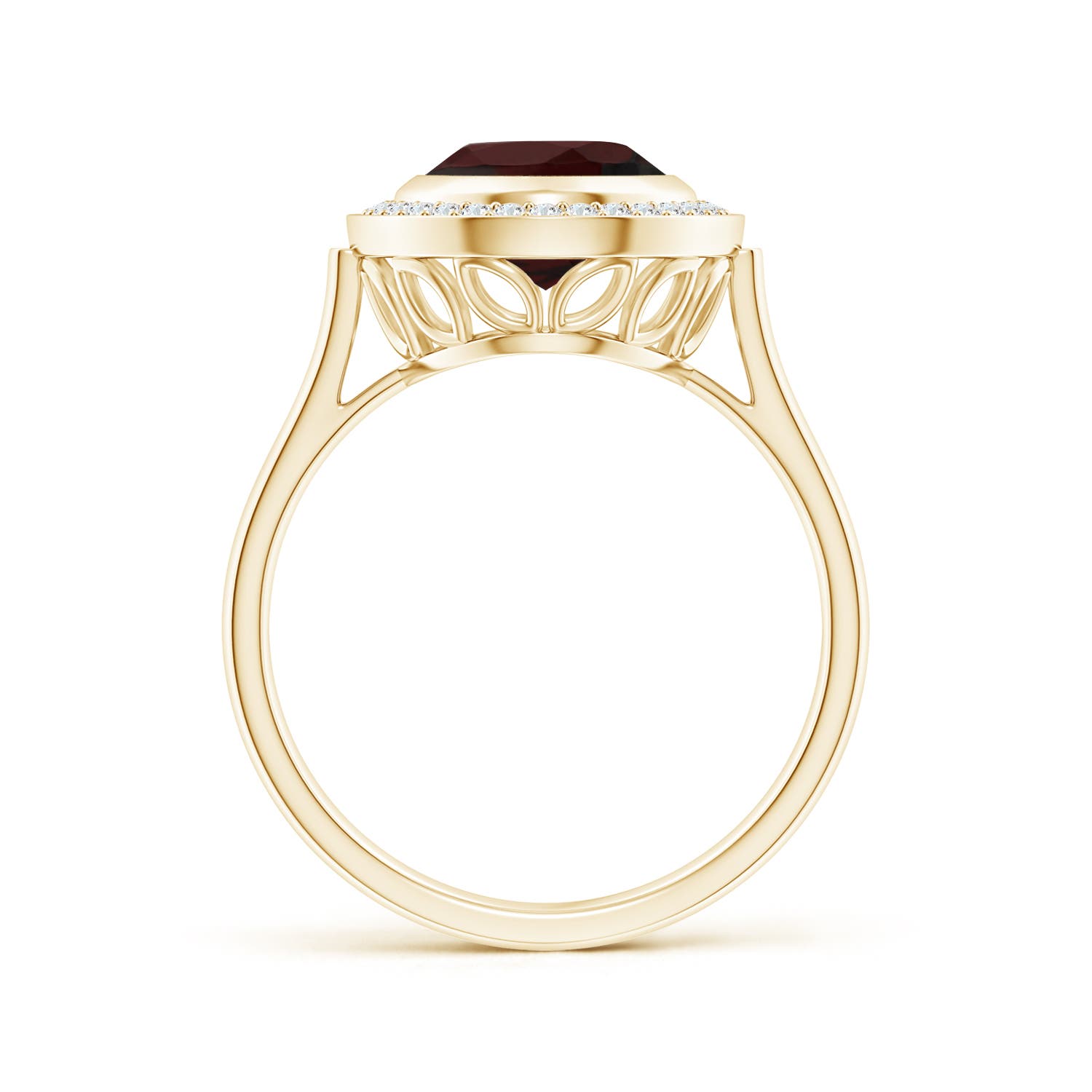 A - Garnet / 3.11 CT / 14 KT Yellow Gold