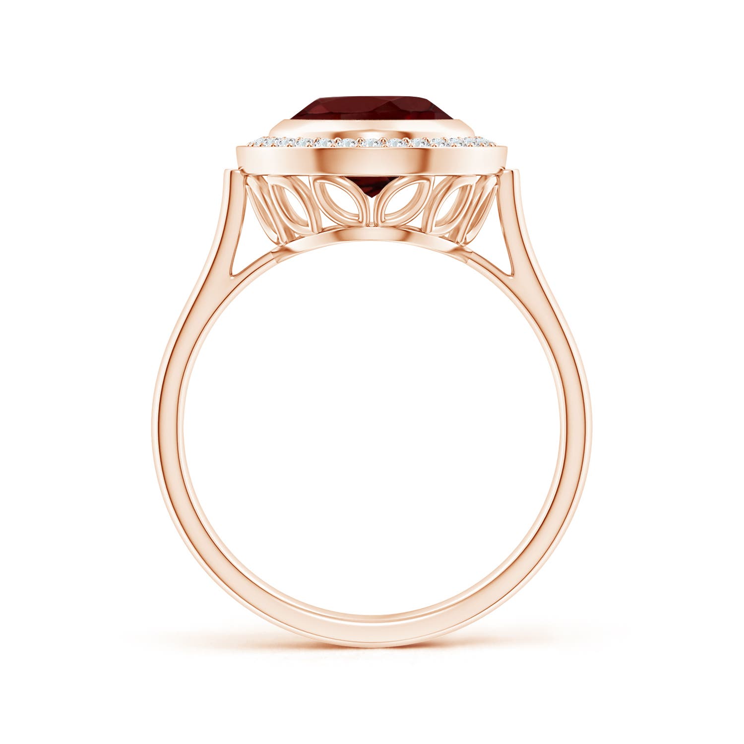 AAA - Garnet / 3.11 CT / 14 KT Rose Gold