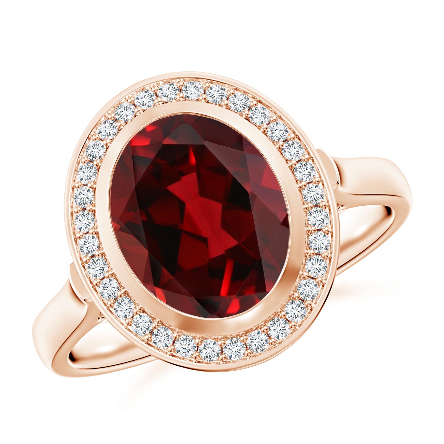 AAAA - Garnet / 3.11 CT / 14 KT Rose Gold