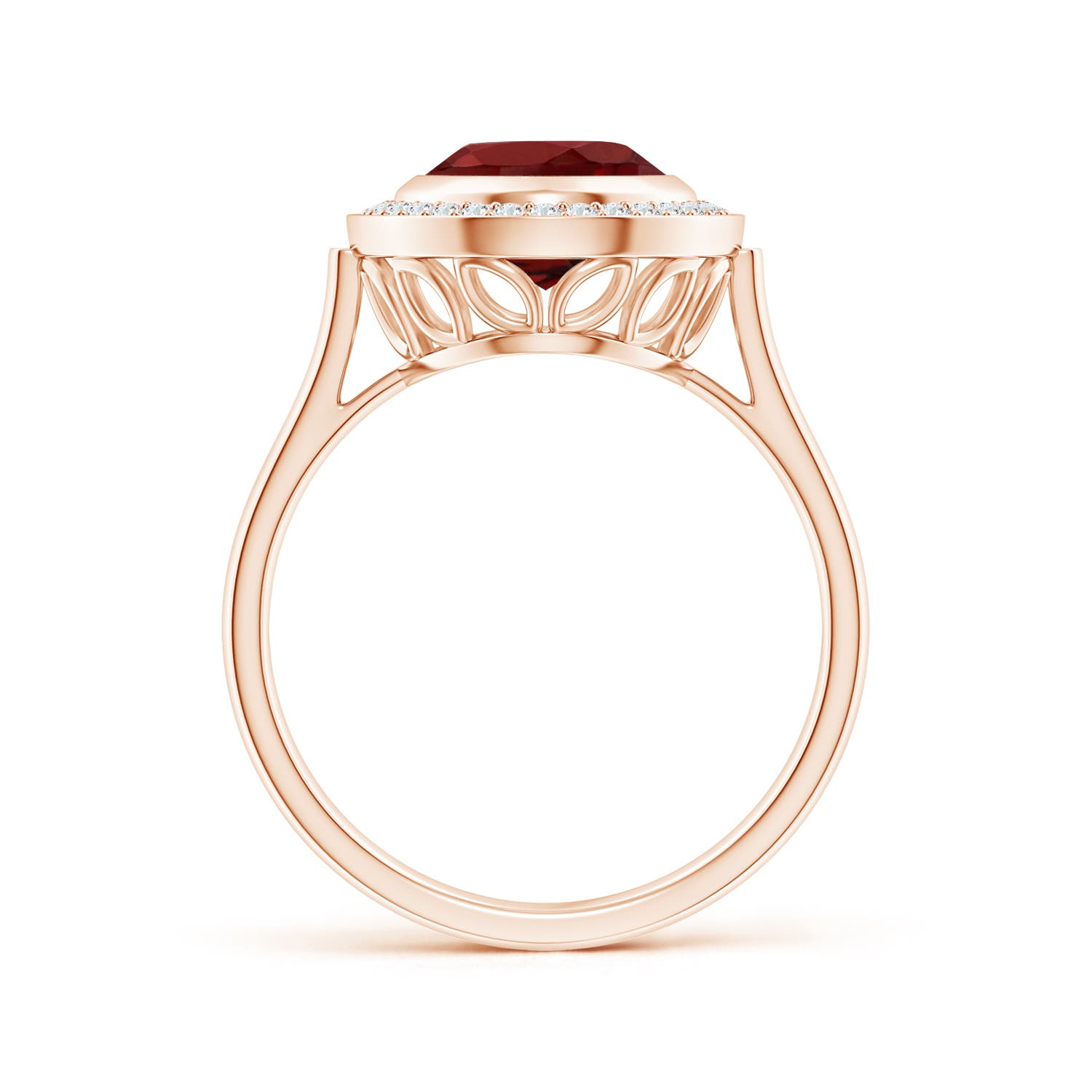 AAAA - Garnet / 3.11 CT / 14 KT Rose Gold