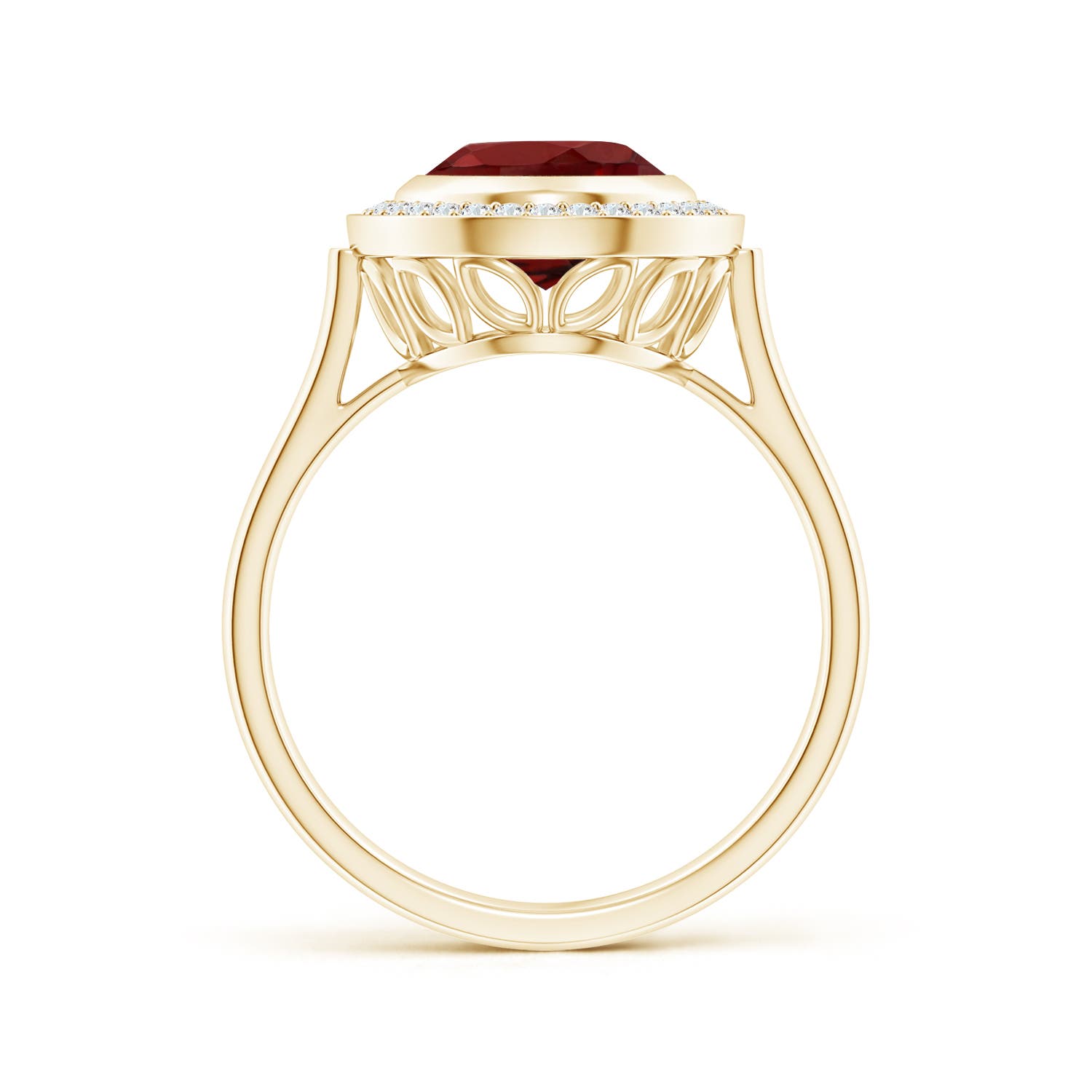 AAAA - Garnet / 3.11 CT / 14 KT Yellow Gold