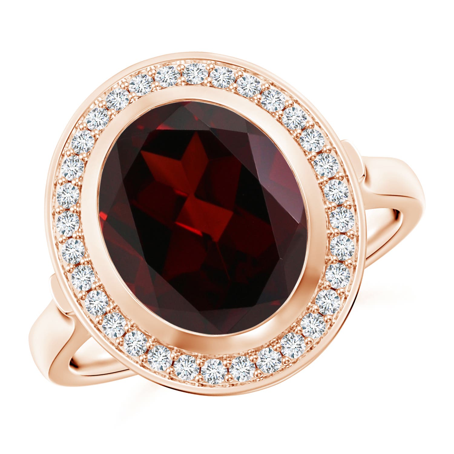 A - Garnet / 4.39 CT / 14 KT Rose Gold