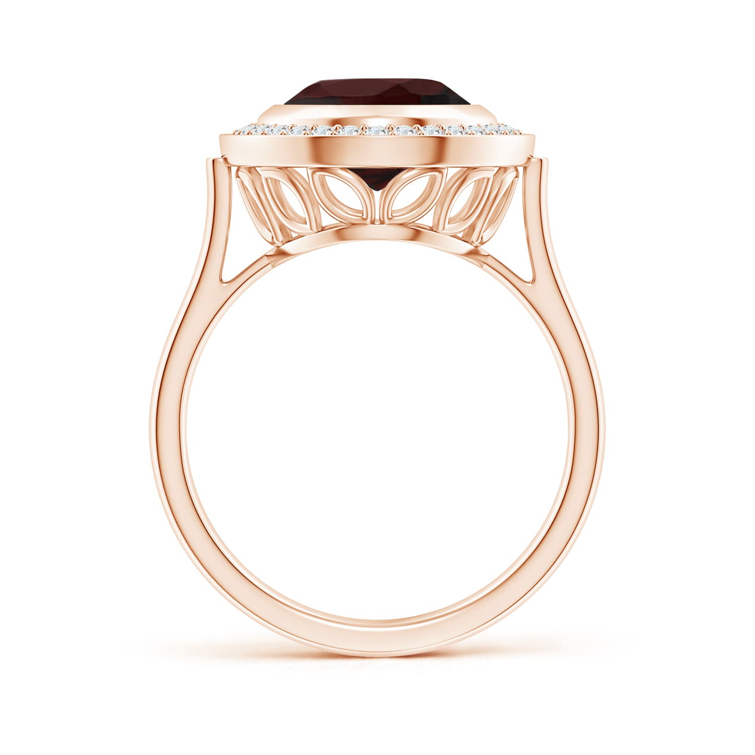 A - Garnet / 4.39 CT / 14 KT Rose Gold