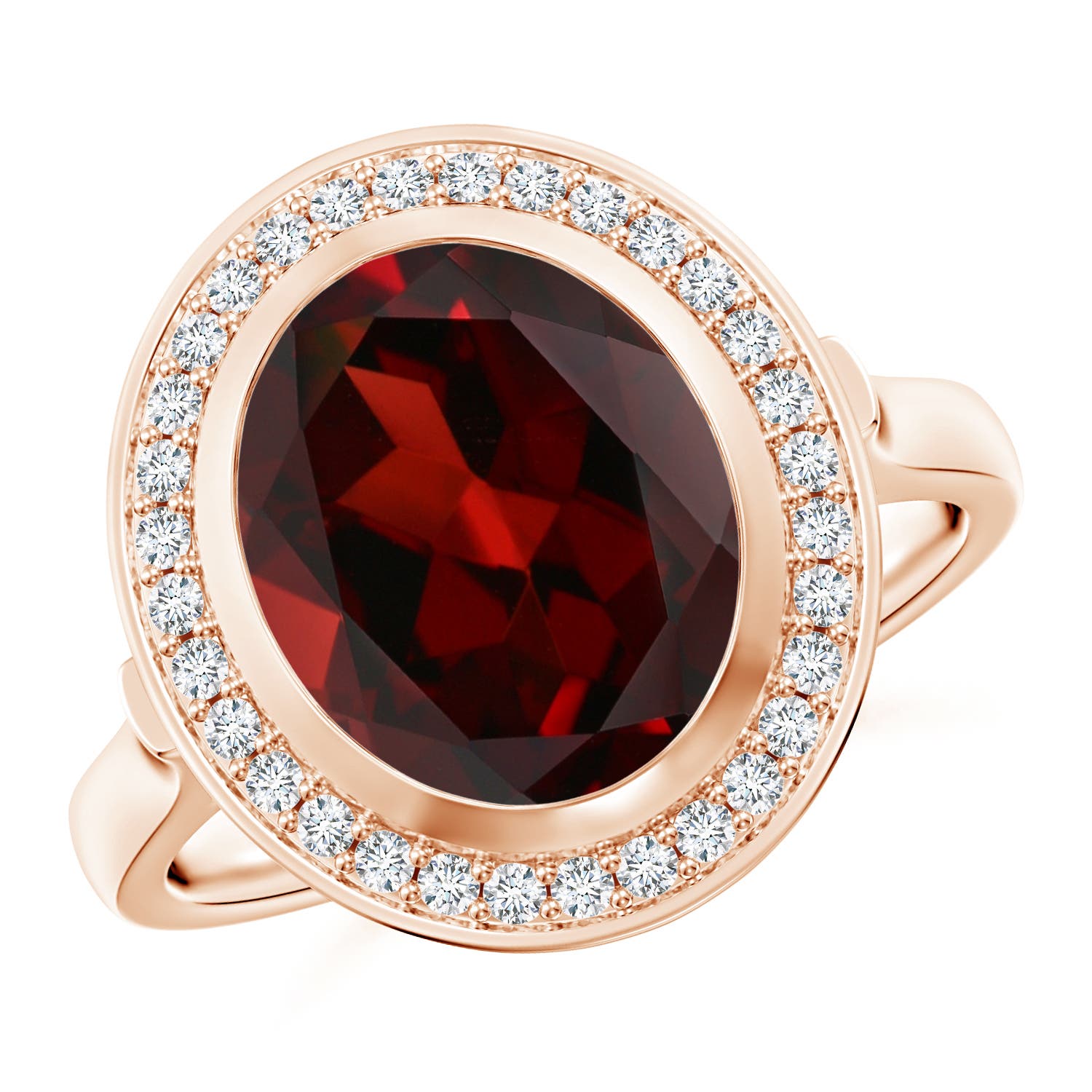 AAA - Garnet / 4.39 CT / 14 KT Rose Gold