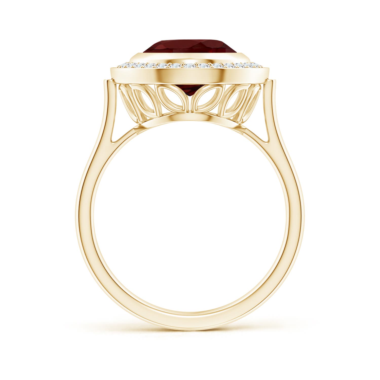 AAA - Garnet / 4.39 CT / 14 KT Yellow Gold