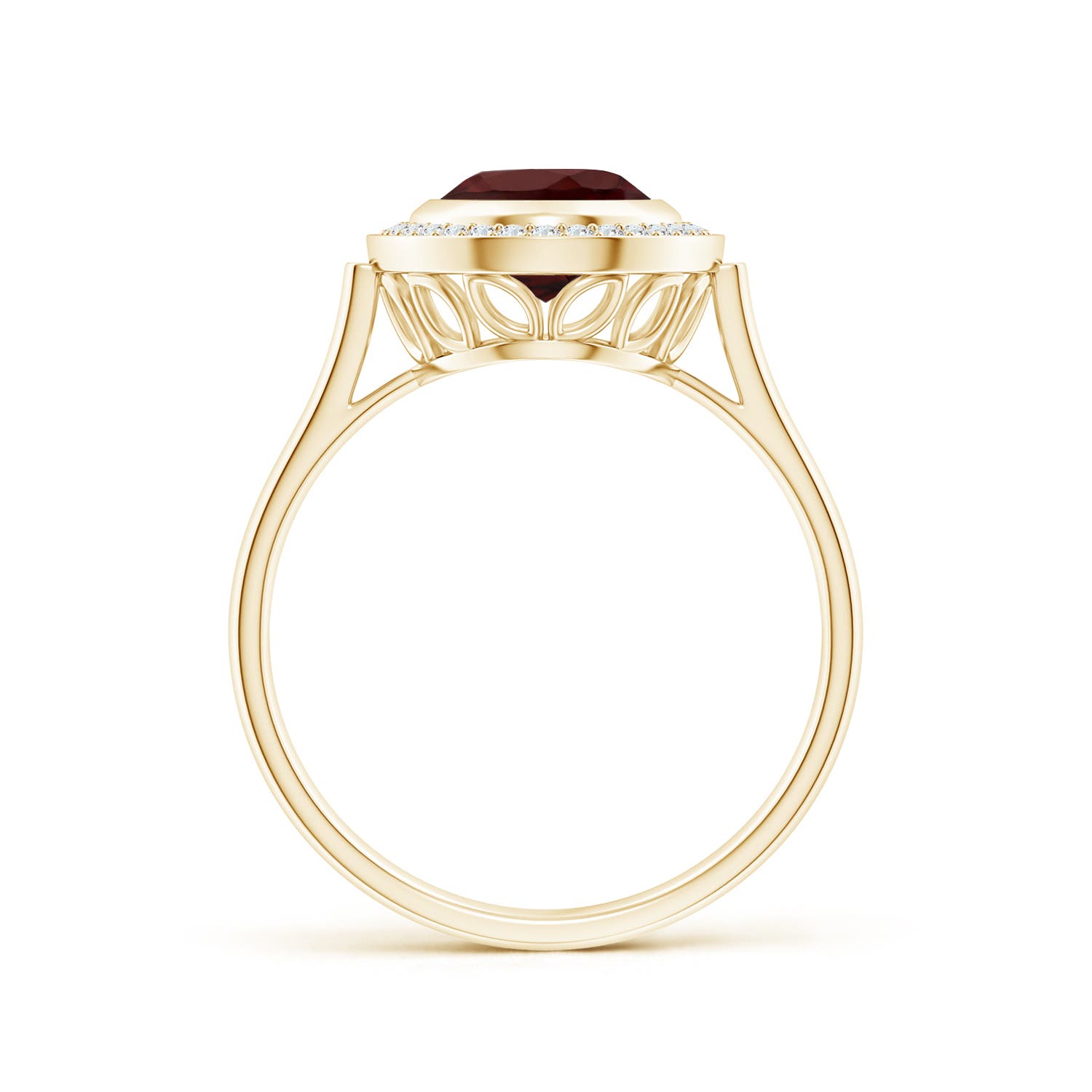 AA - Garnet / 2.1 CT / 14 KT Yellow Gold