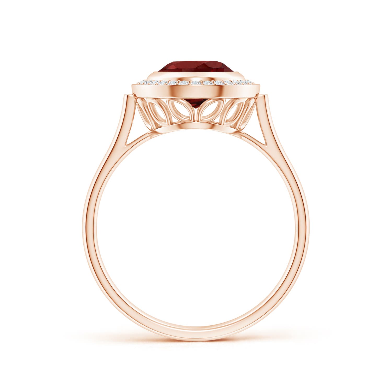 AAAA - Garnet / 2.1 CT / 14 KT Rose Gold