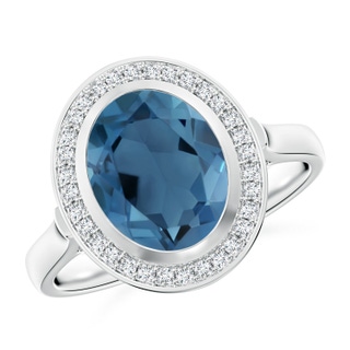 Oval A London Blue Topaz