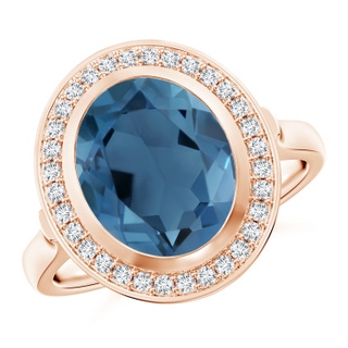 Oval A London Blue Topaz