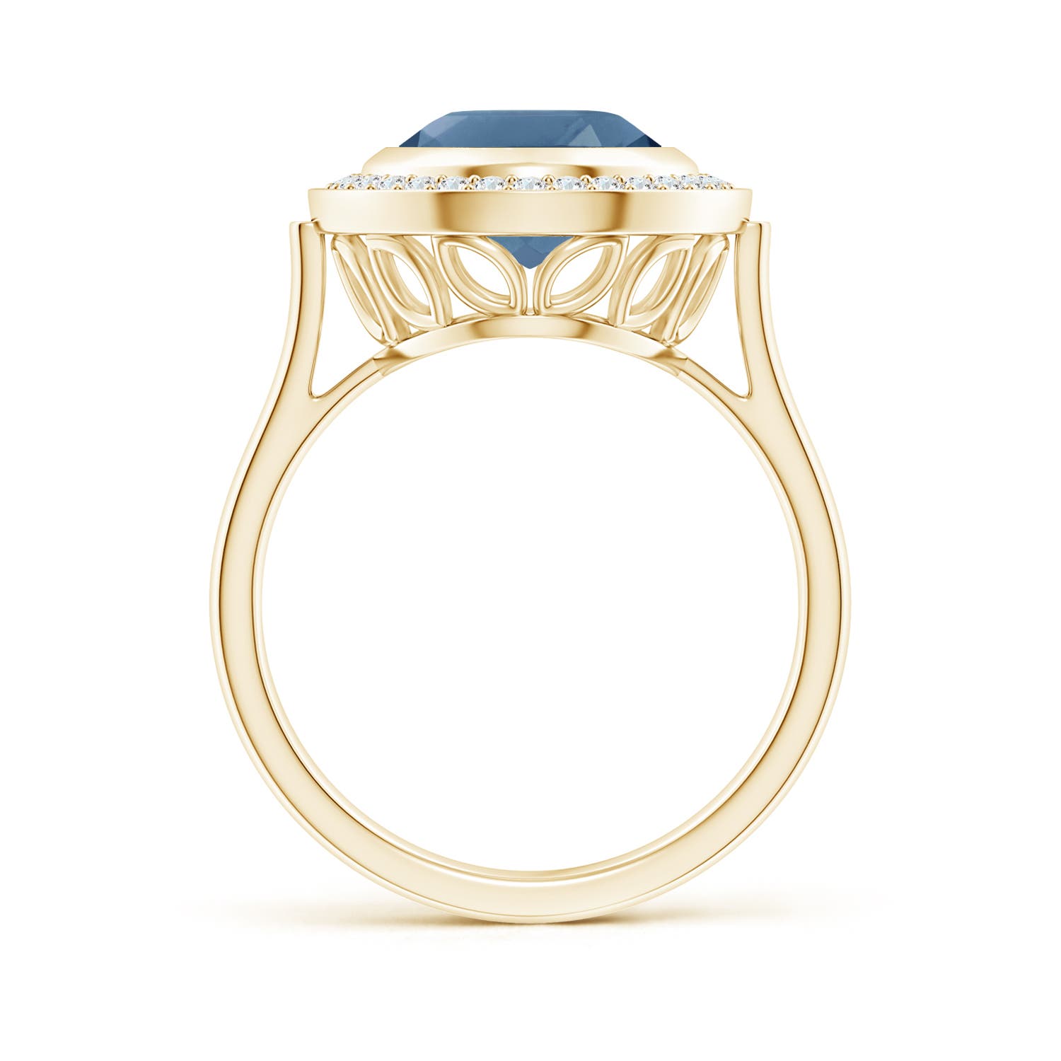 A - London Blue Topaz / 4.89 CT / 14 KT Yellow Gold