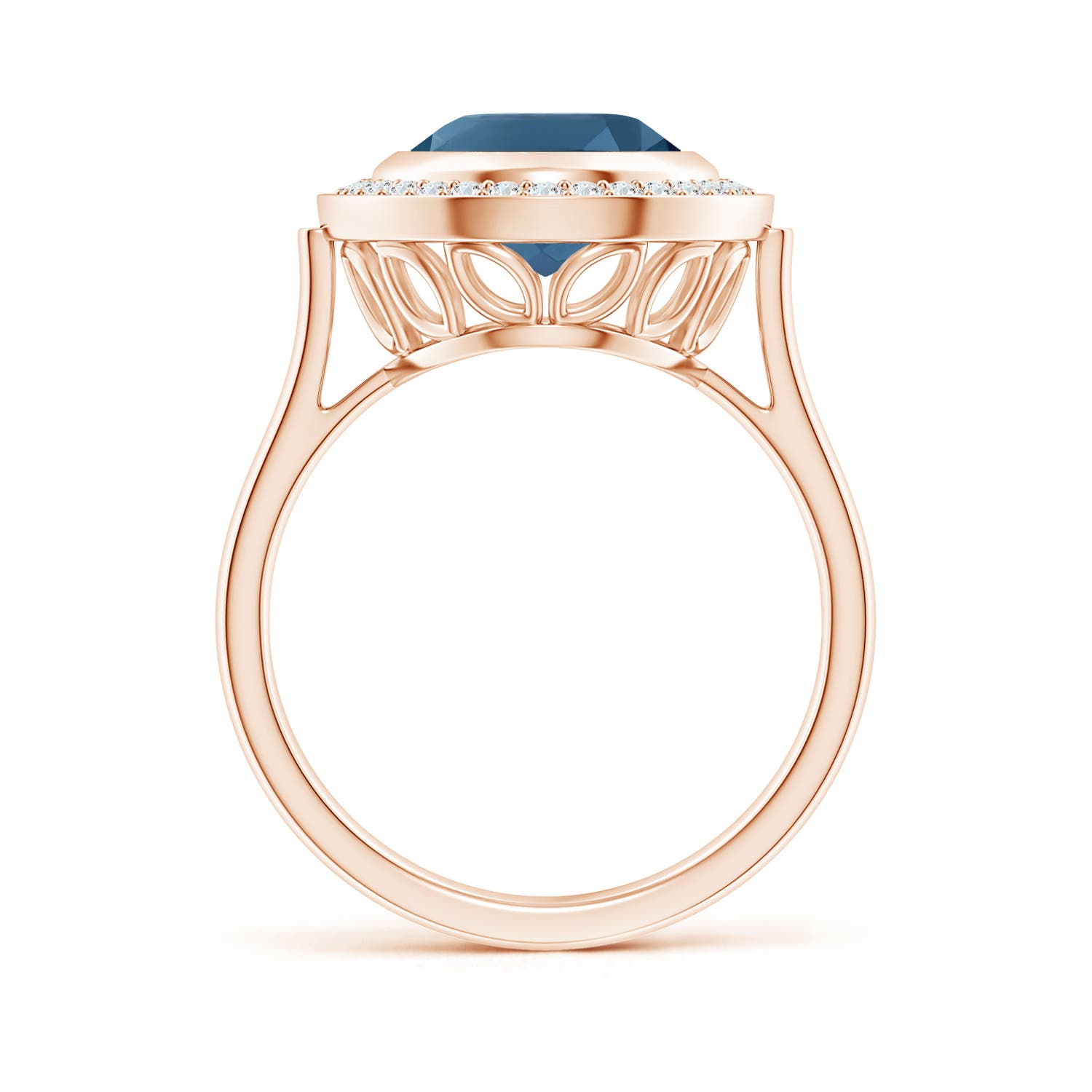 AA - London Blue Topaz / 4.89 CT / 14 KT Rose Gold