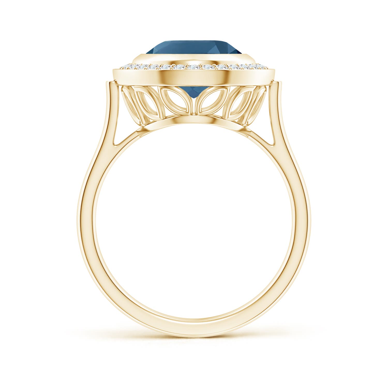 AA - London Blue Topaz / 4.89 CT / 14 KT Yellow Gold