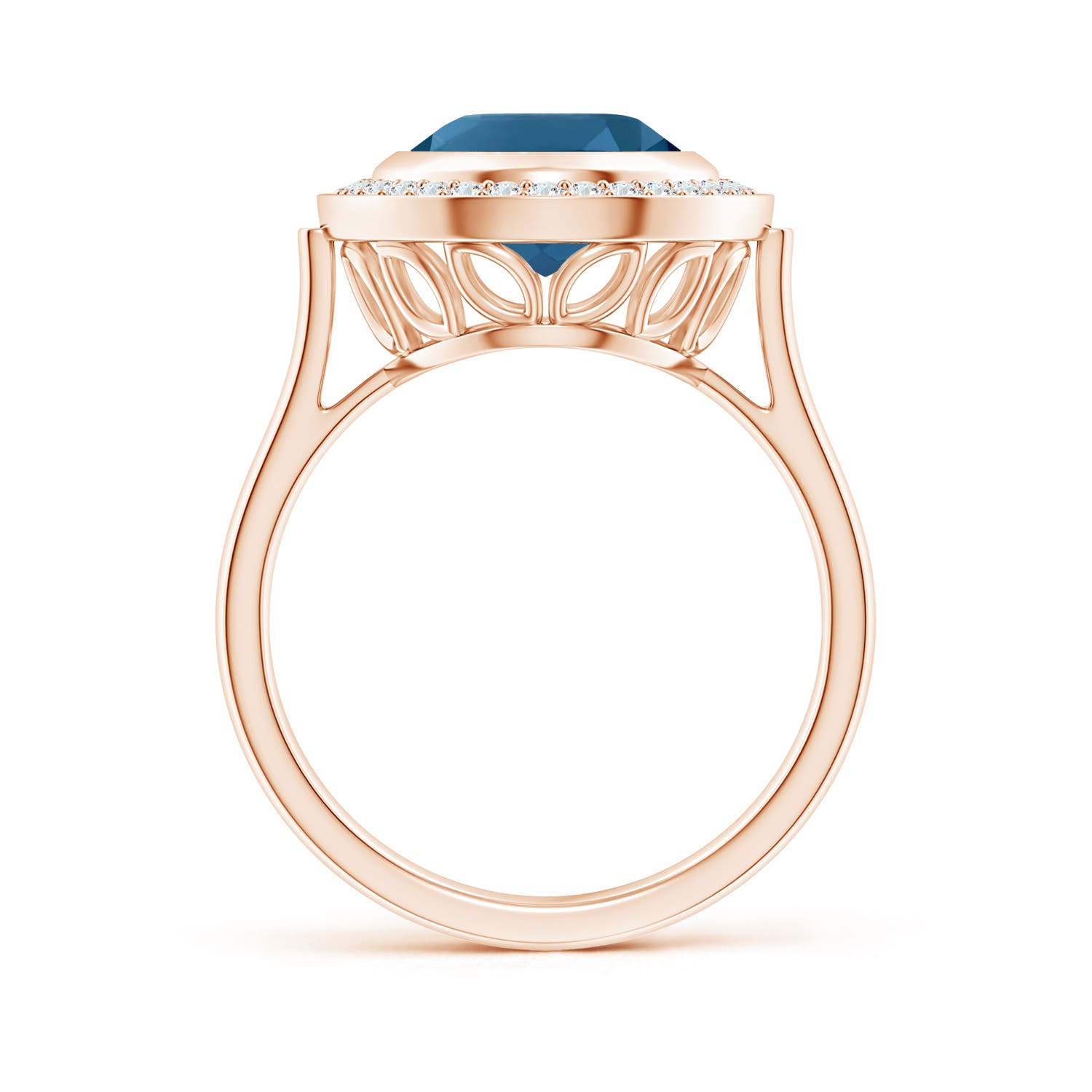 AAA - London Blue Topaz / 4.89 CT / 14 KT Rose Gold