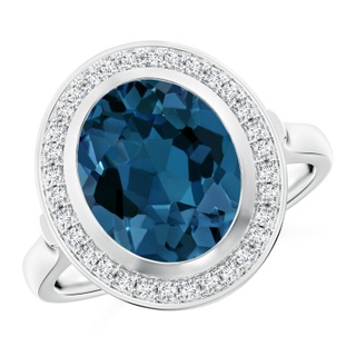 Oval AAA London Blue Topaz