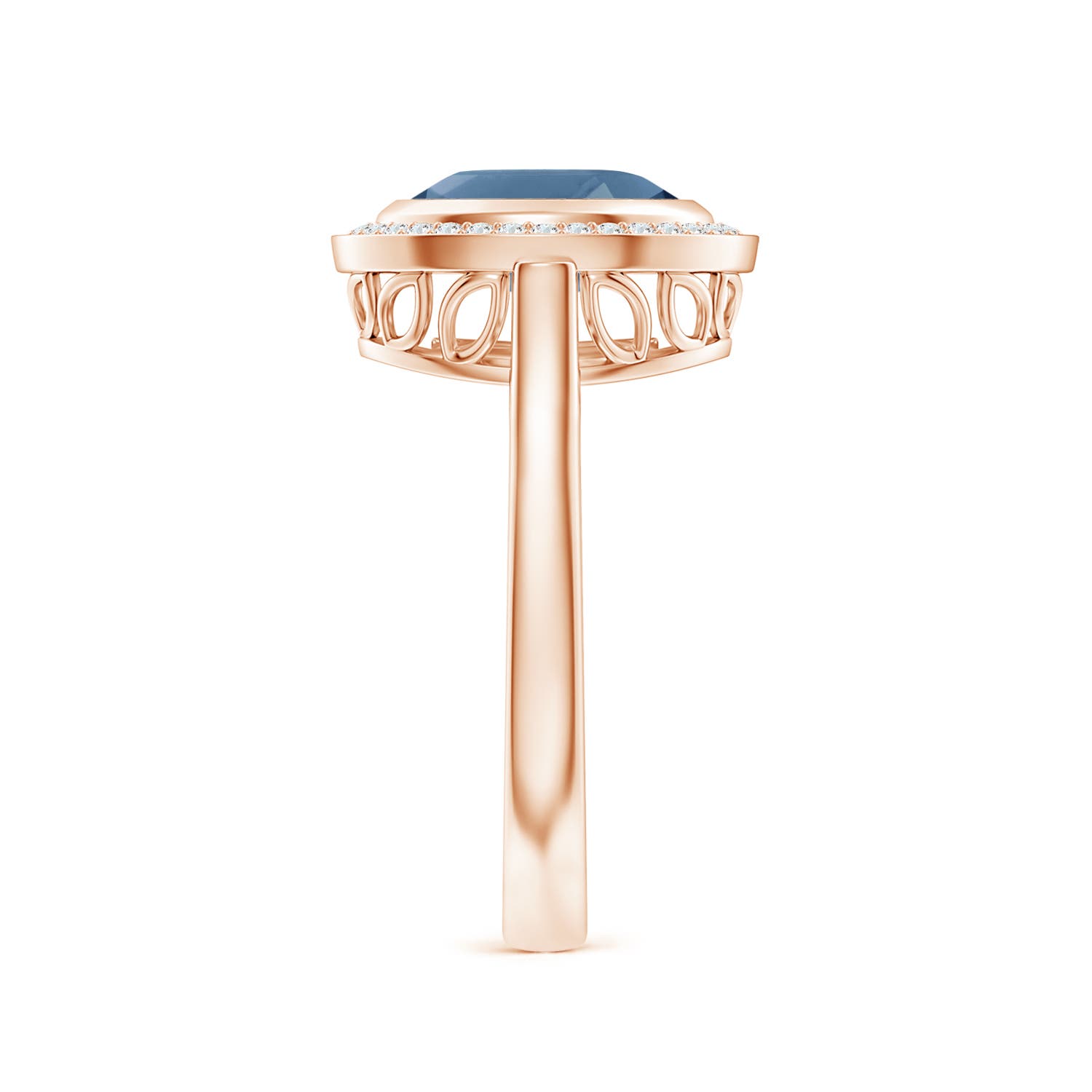 A - London Blue Topaz / 2.35 CT / 14 KT Rose Gold