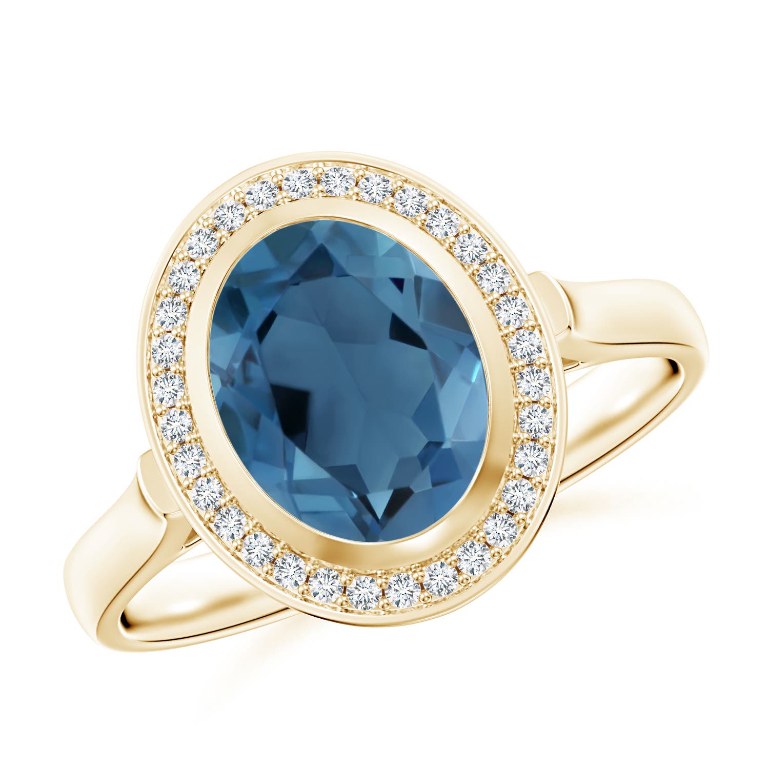 A - London Blue Topaz / 2.35 CT / 14 KT Yellow Gold