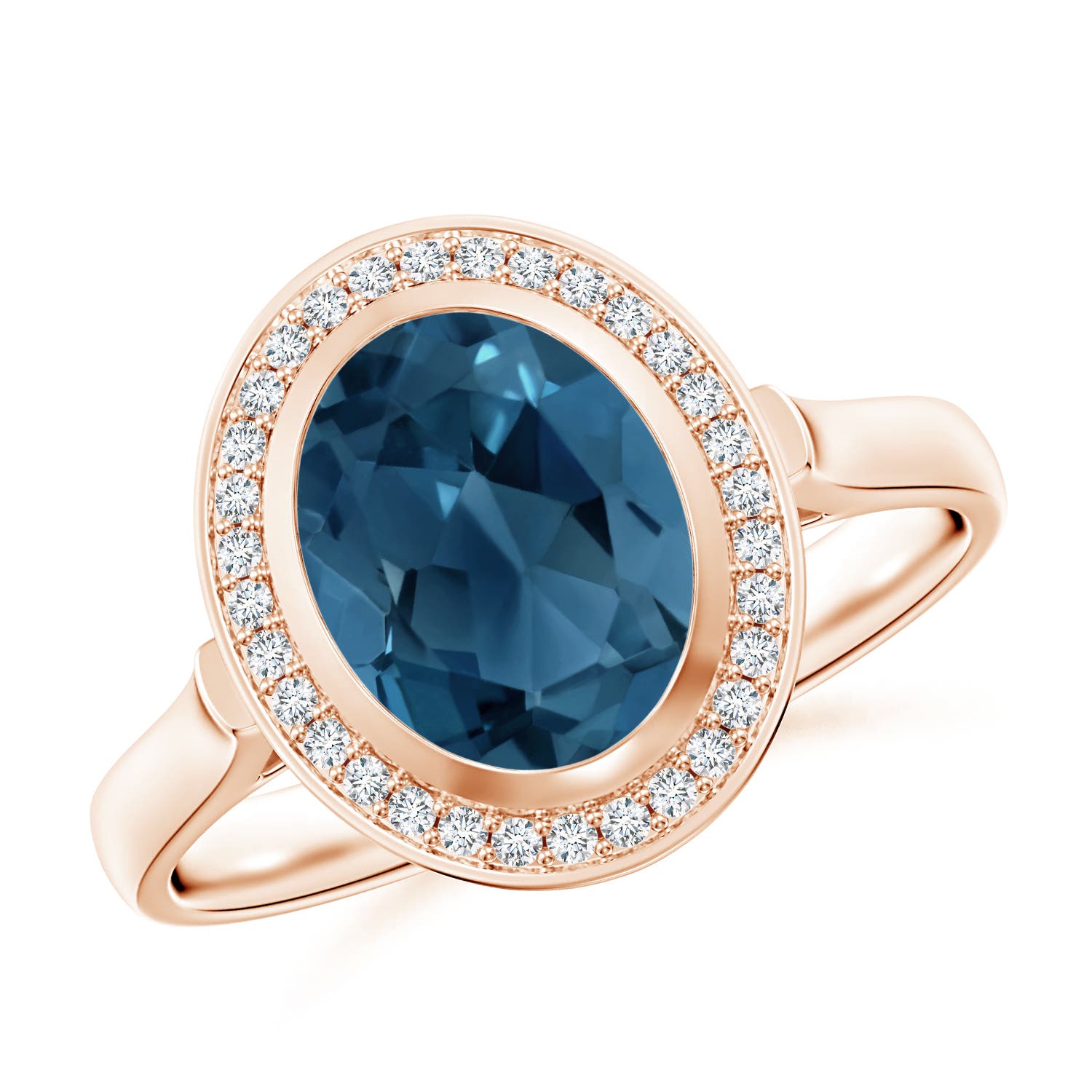 AA - London Blue Topaz / 2.35 CT / 14 KT Rose Gold