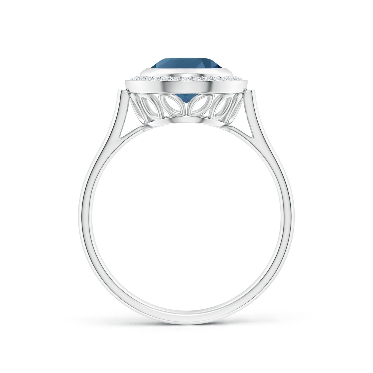 AA - London Blue Topaz / 2.35 CT / 14 KT White Gold