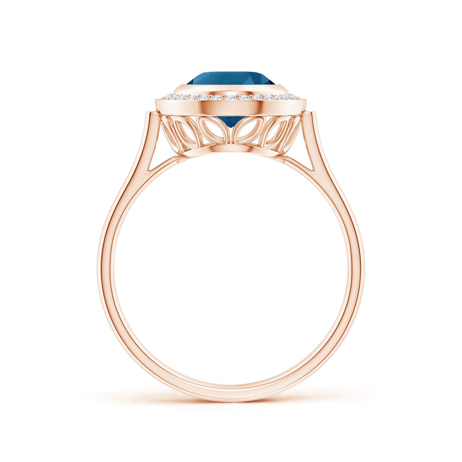 AAAA - London Blue Topaz / 2.35 CT / 14 KT Rose Gold