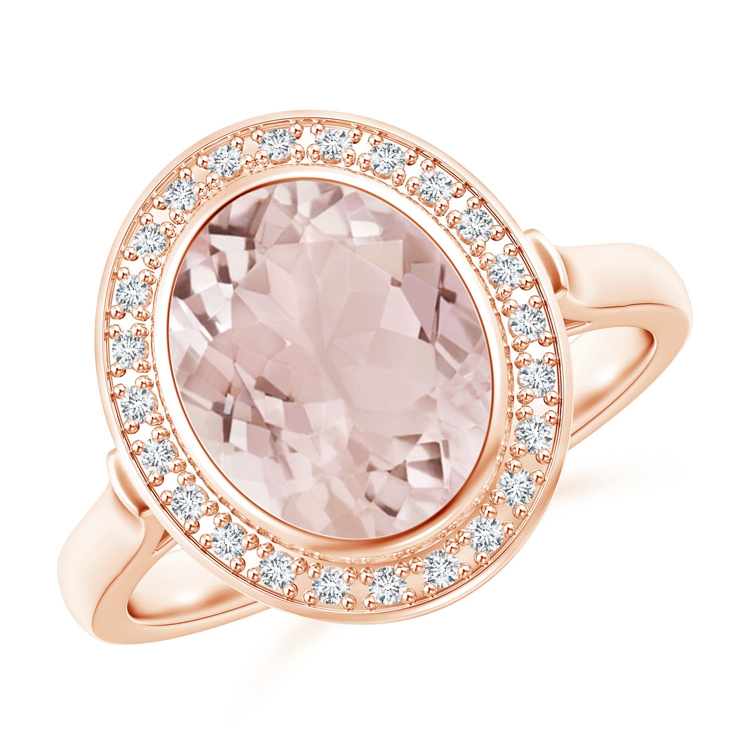 A - Morganite / 2.66 CT / 14 KT Rose Gold