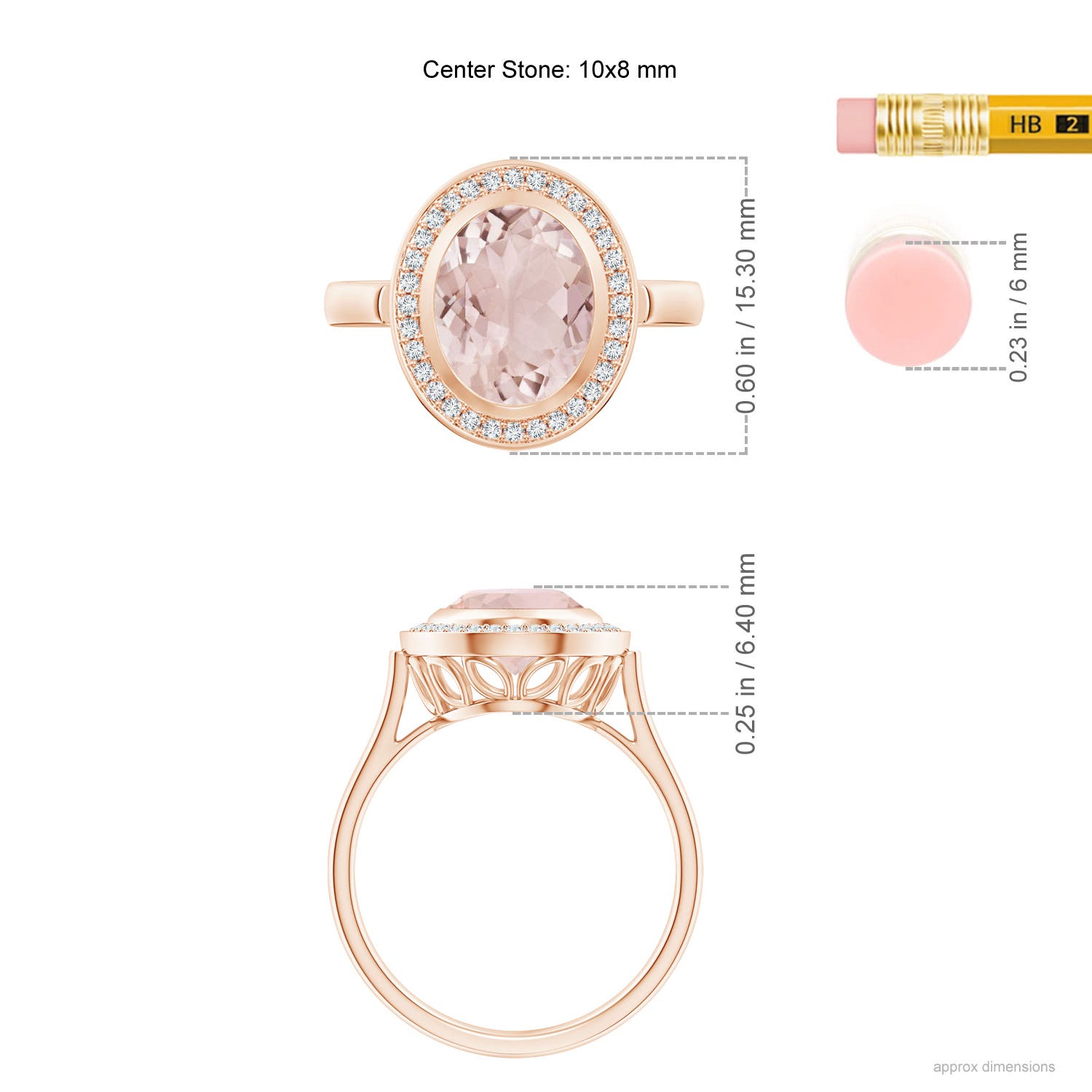 A - Morganite / 2.66 CT / 14 KT Rose Gold