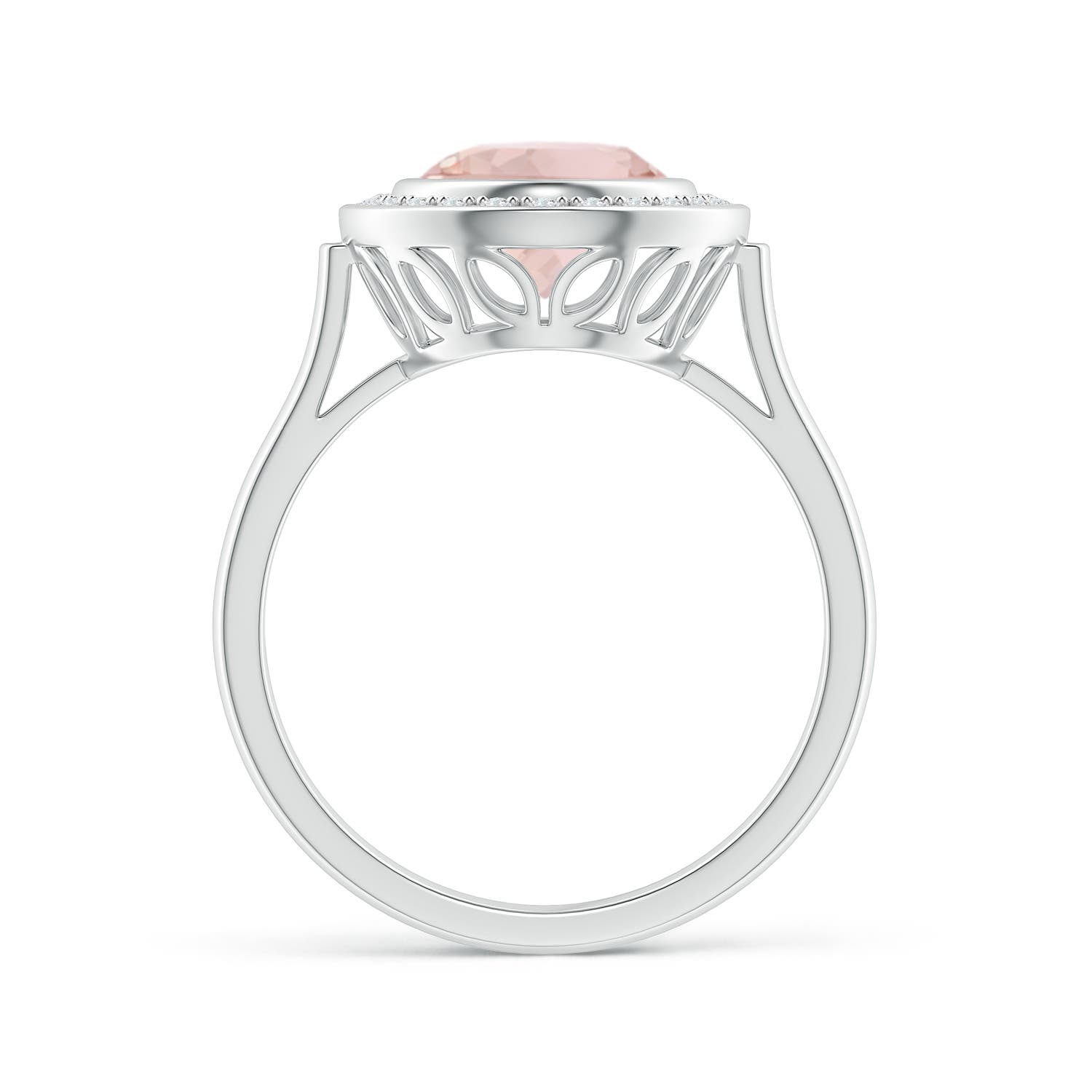 A - Morganite / 2.66 CT / 14 KT White Gold