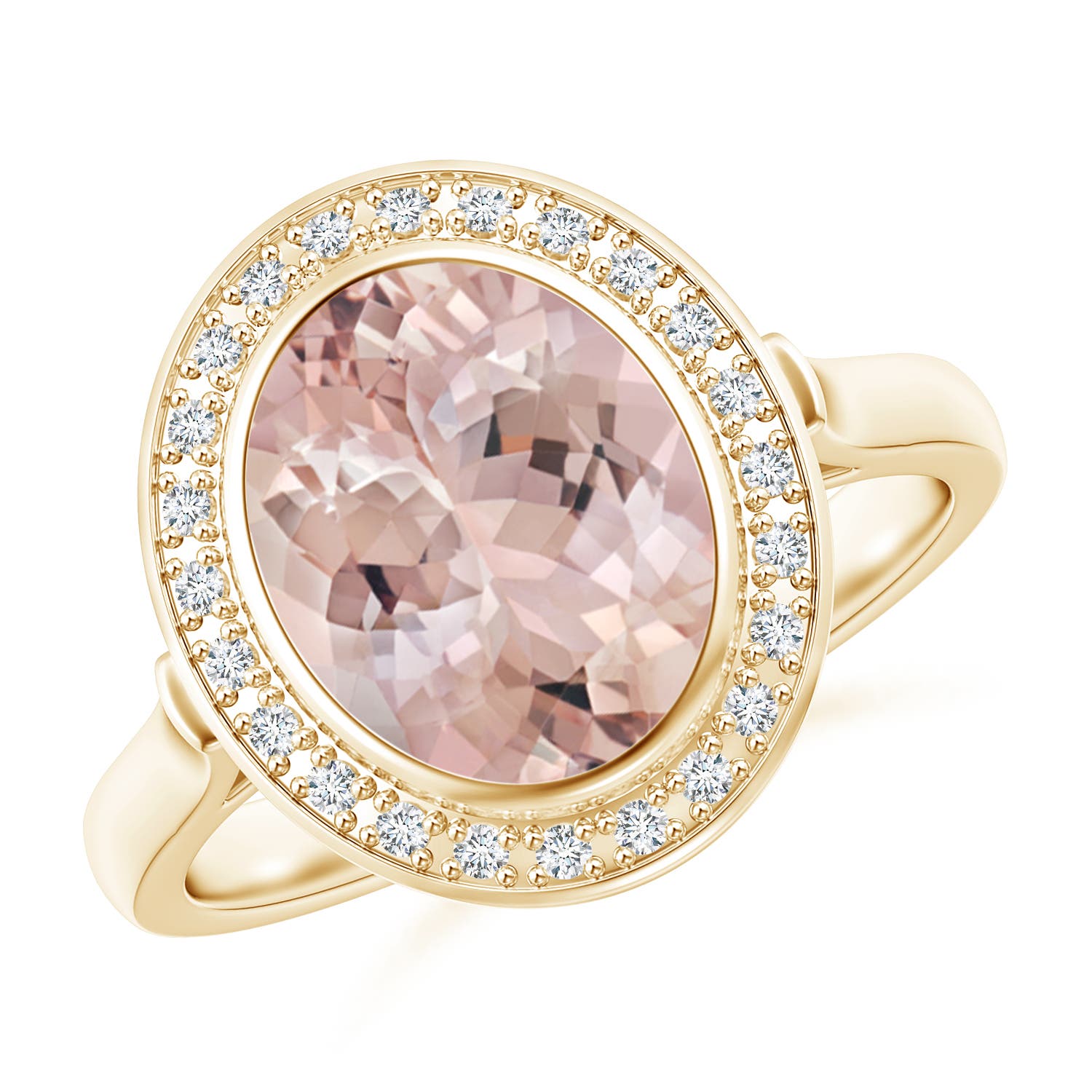 AA - Morganite / 2.66 CT / 14 KT Yellow Gold