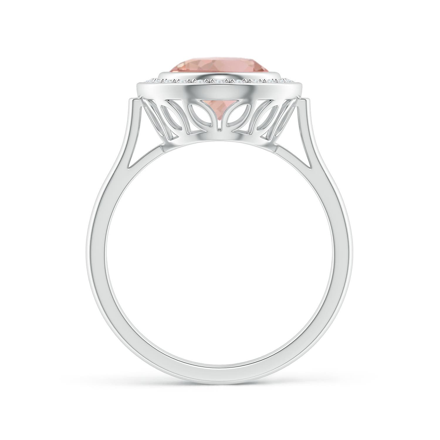 AAA - Morganite / 2.66 CT / 14 KT White Gold