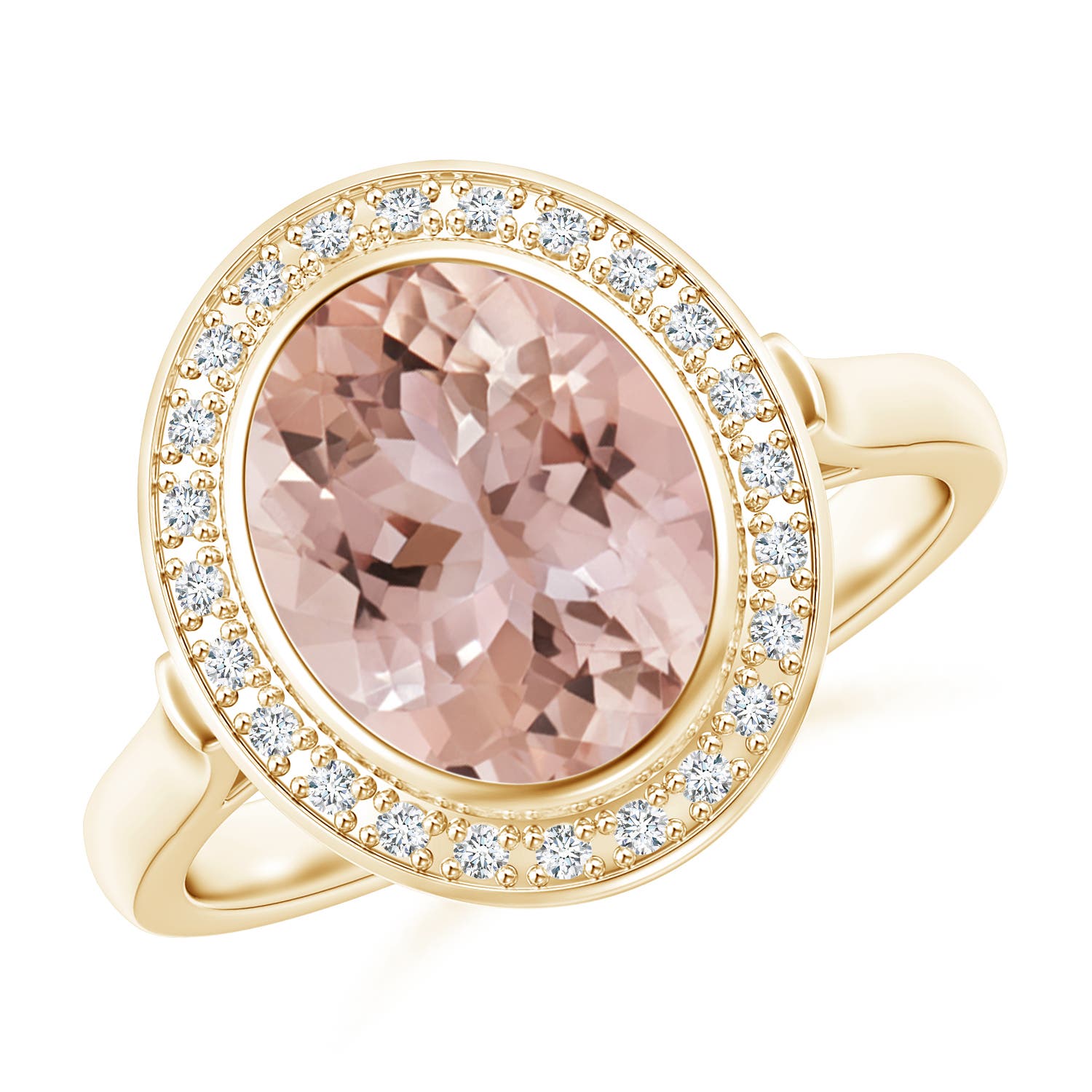 AAA - Morganite / 2.66 CT / 14 KT Yellow Gold