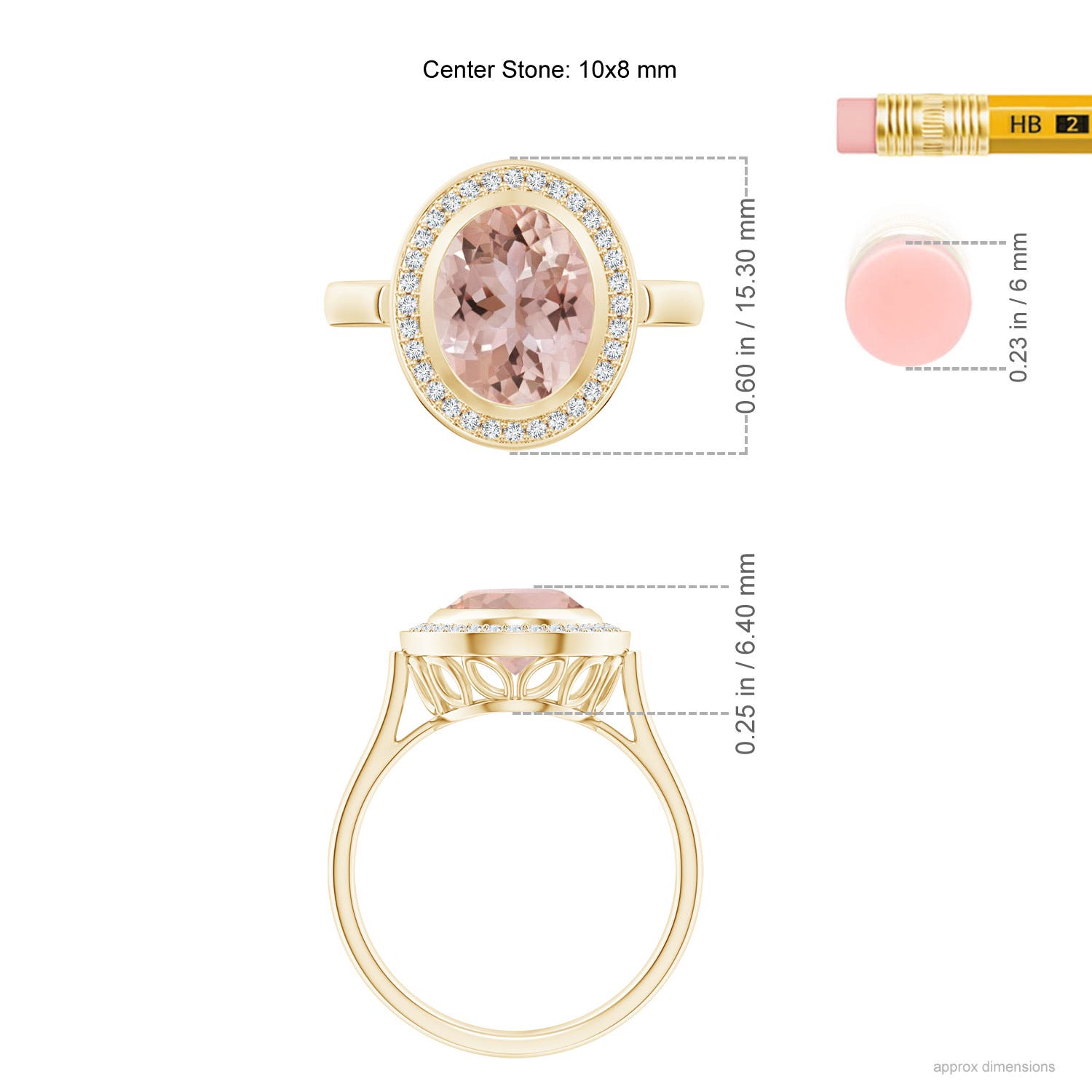 AAA - Morganite / 2.66 CT / 14 KT Yellow Gold