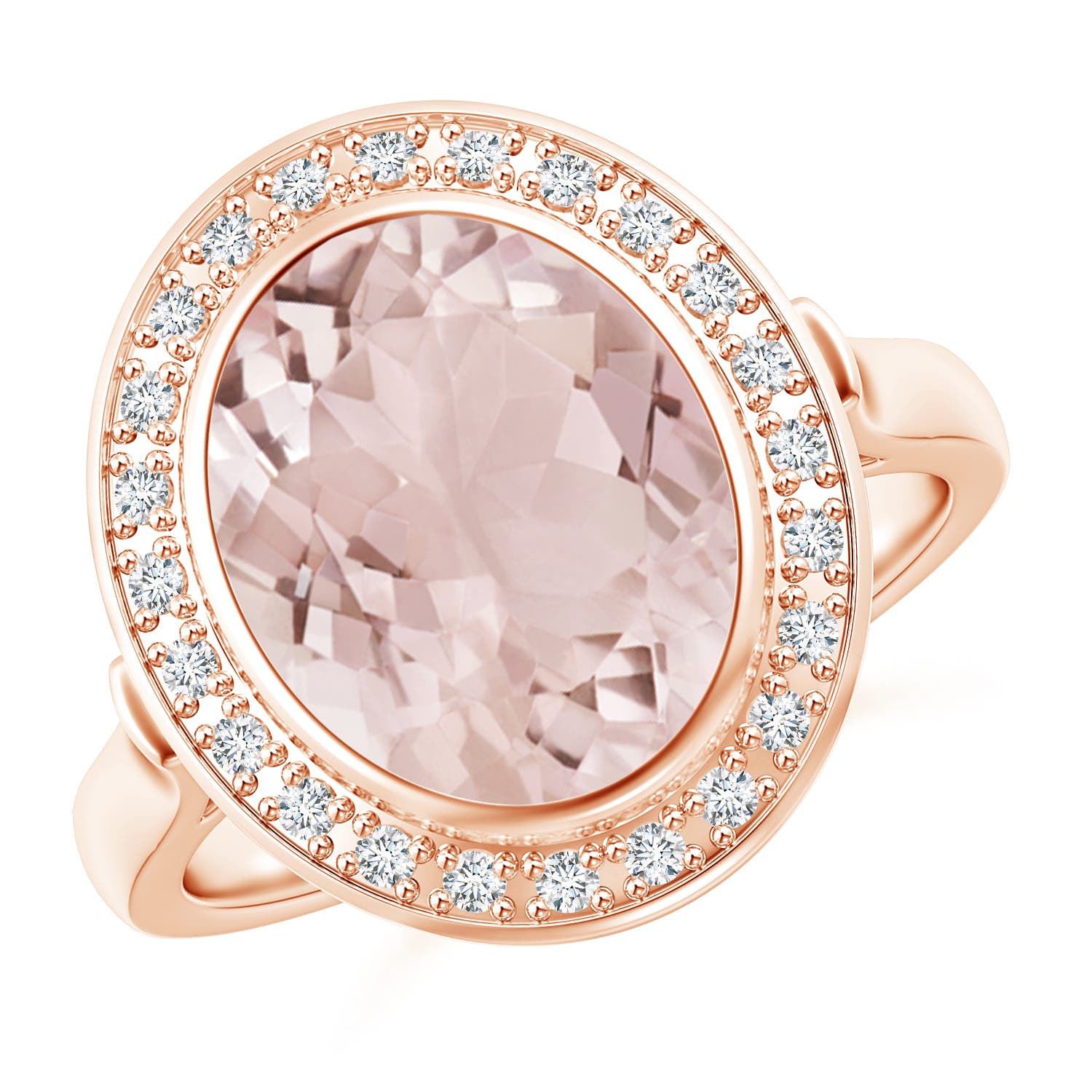 A - Morganite / 3.64 CT / 14 KT Rose Gold