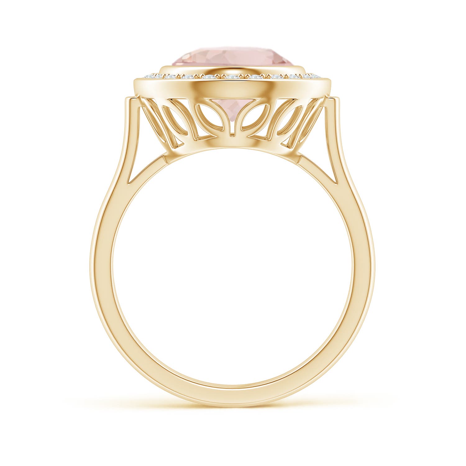 AA - Morganite / 3.64 CT / 14 KT Yellow Gold