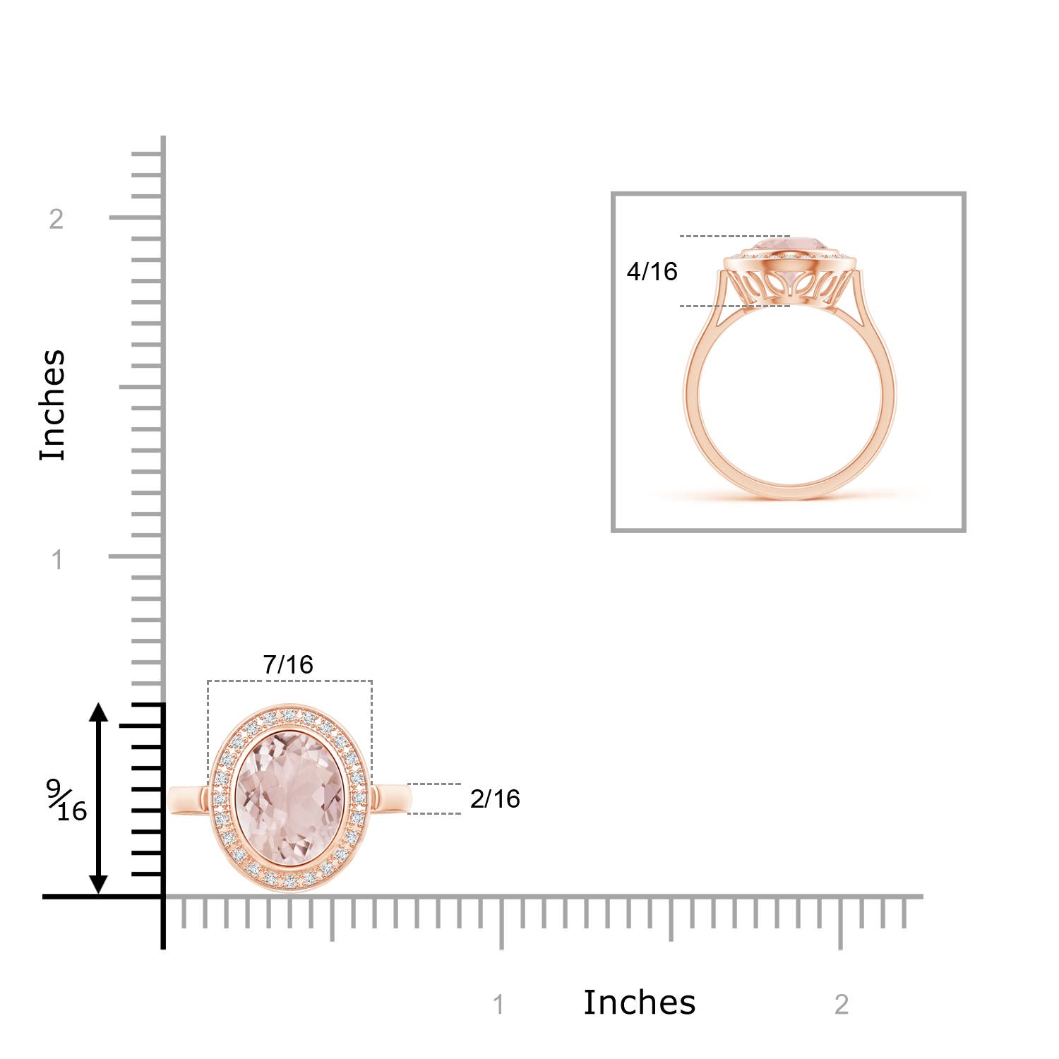 A - Morganite / 1.75 CT / 14 KT Rose Gold