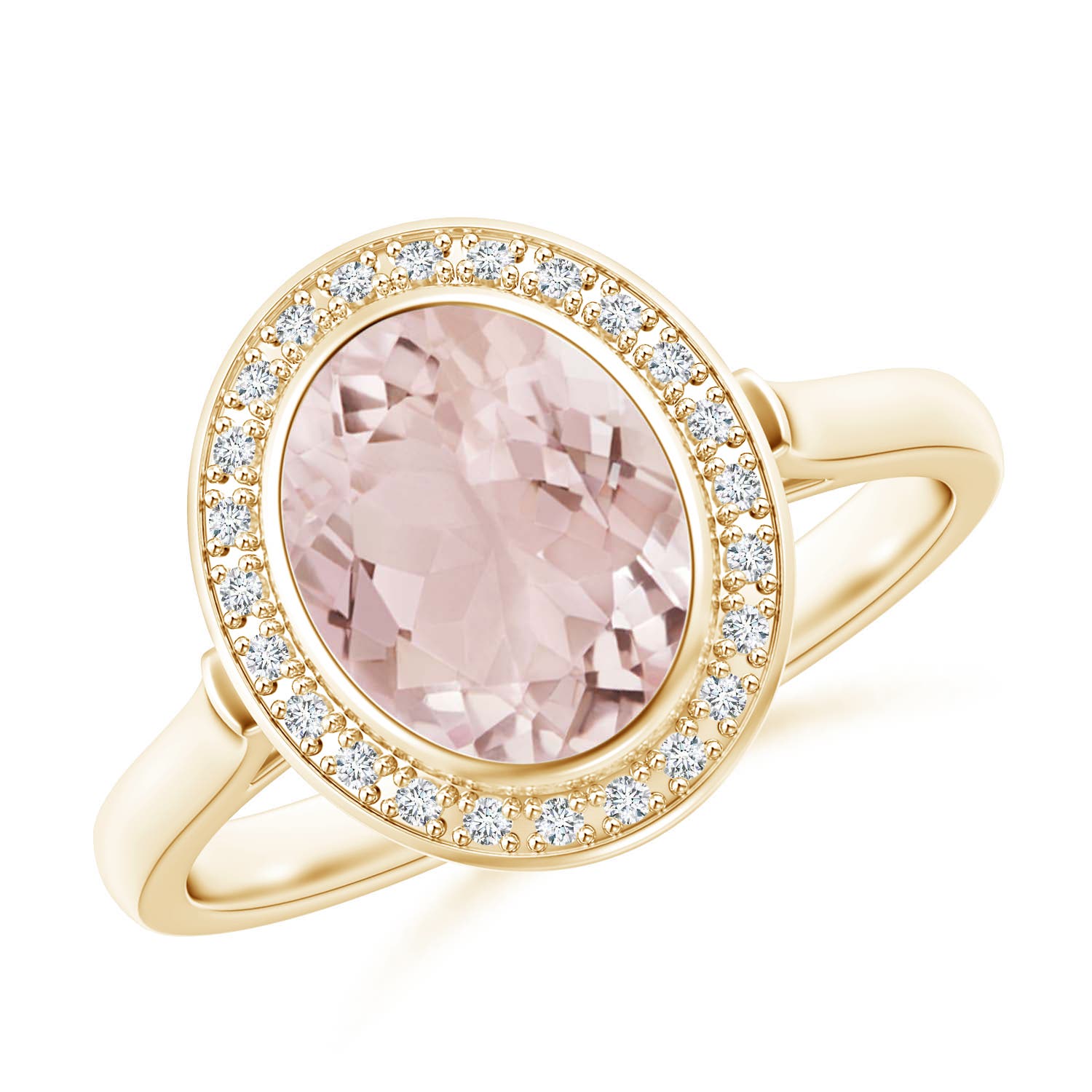 A - Morganite / 1.75 CT / 14 KT Yellow Gold