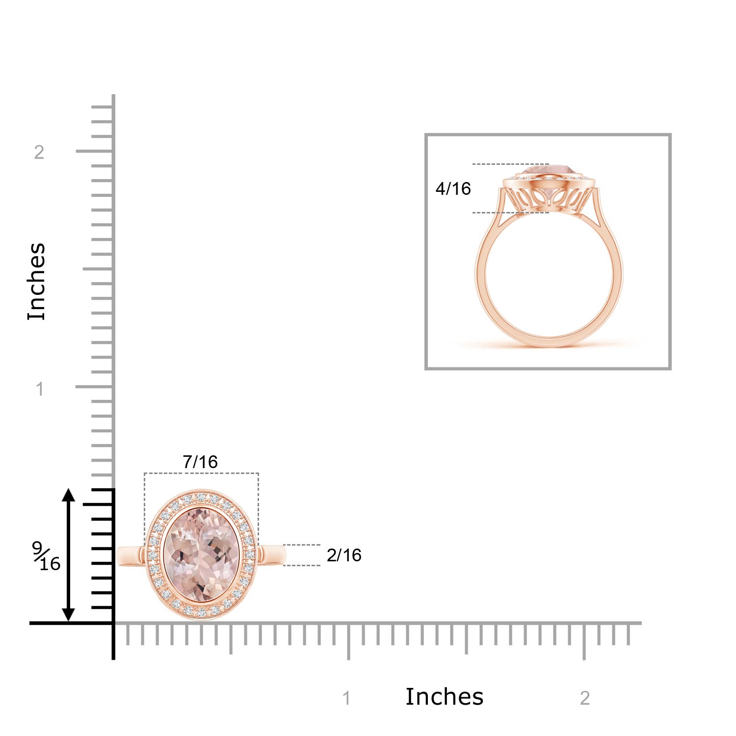 AA - Morganite / 1.75 CT / 14 KT Rose Gold