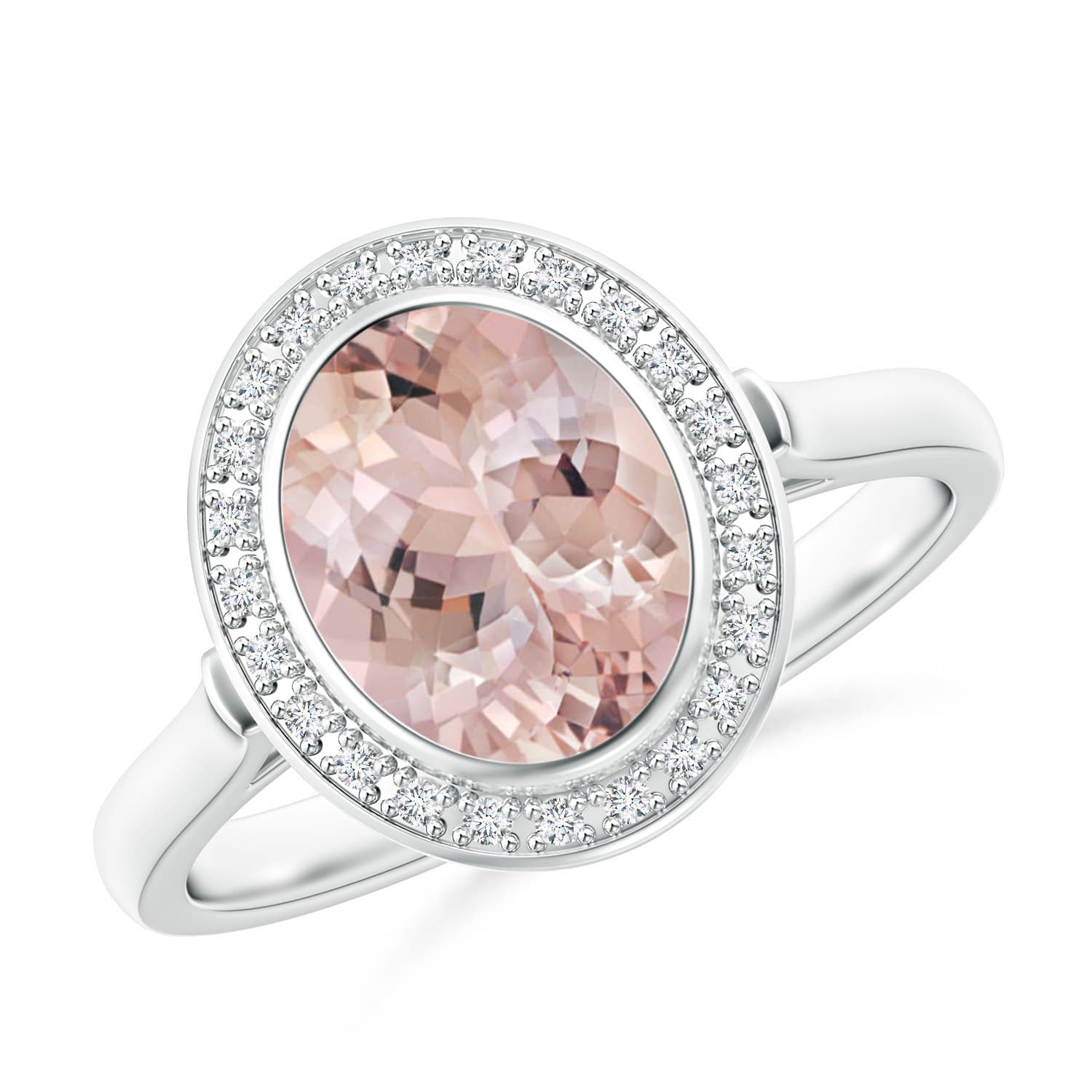 AA - Morganite / 1.75 CT / 14 KT White Gold