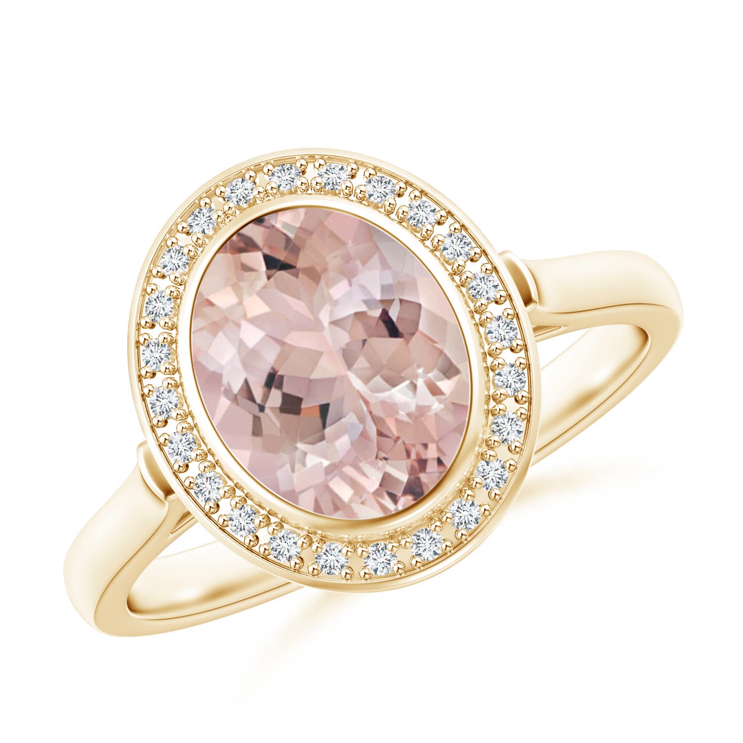 AA - Morganite / 1.75 CT / 14 KT Yellow Gold