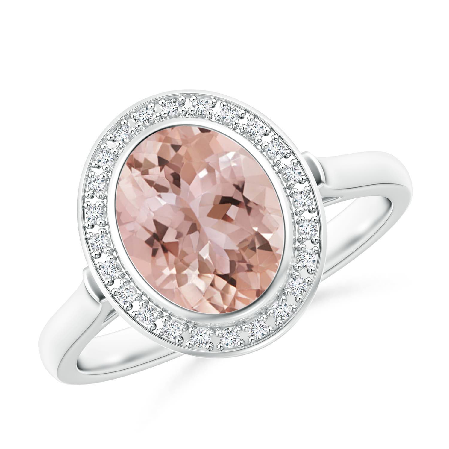 AAA - Morganite / 1.75 CT / 14 KT White Gold