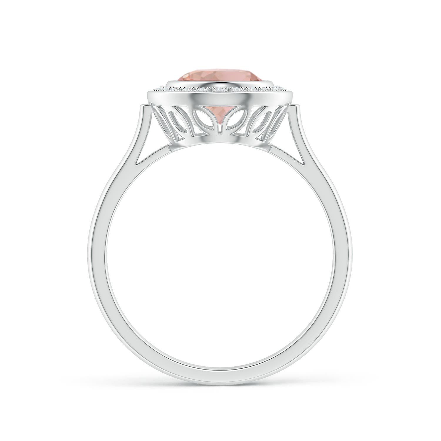 AAA - Morganite / 1.75 CT / 14 KT White Gold