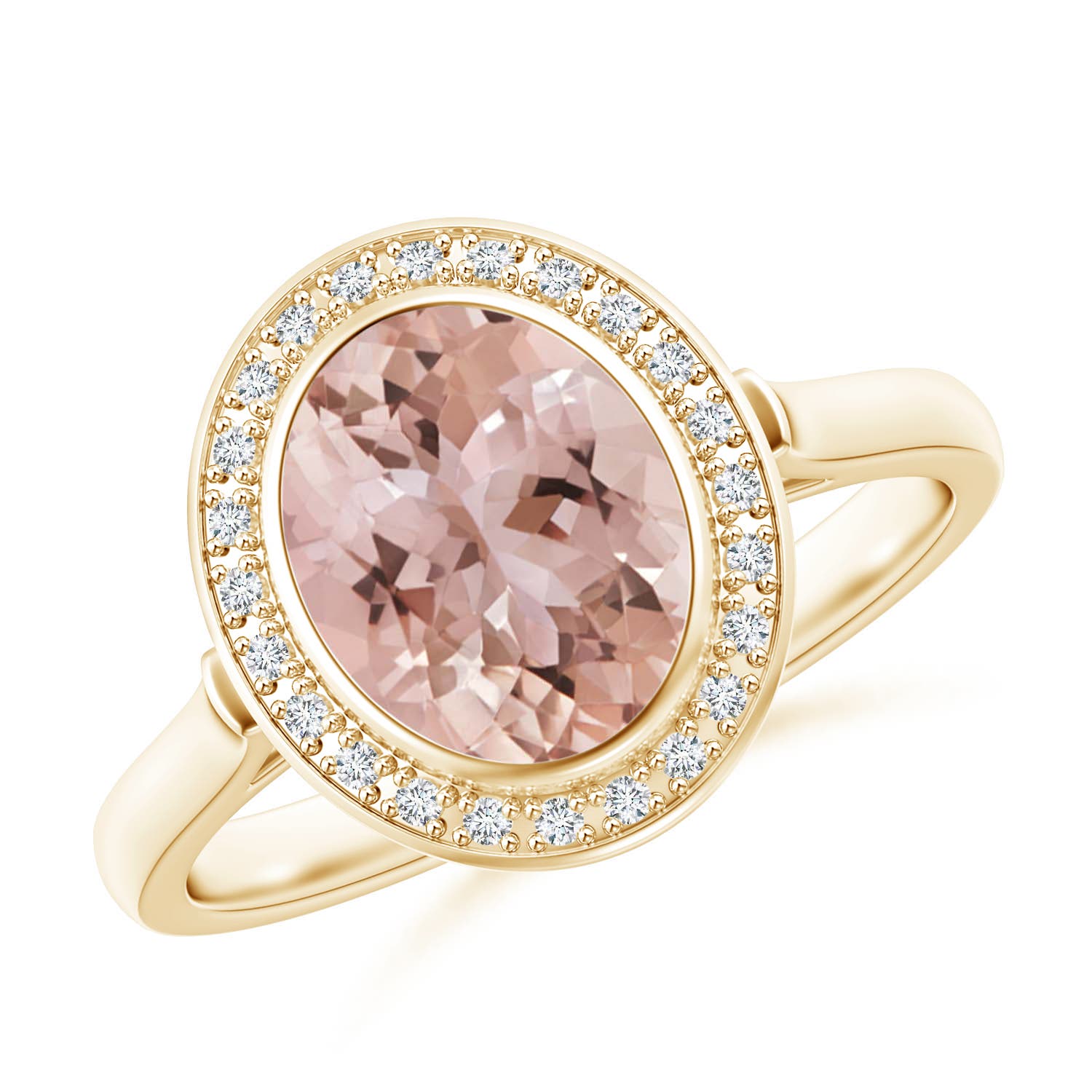 AAA - Morganite / 1.75 CT / 14 KT Yellow Gold